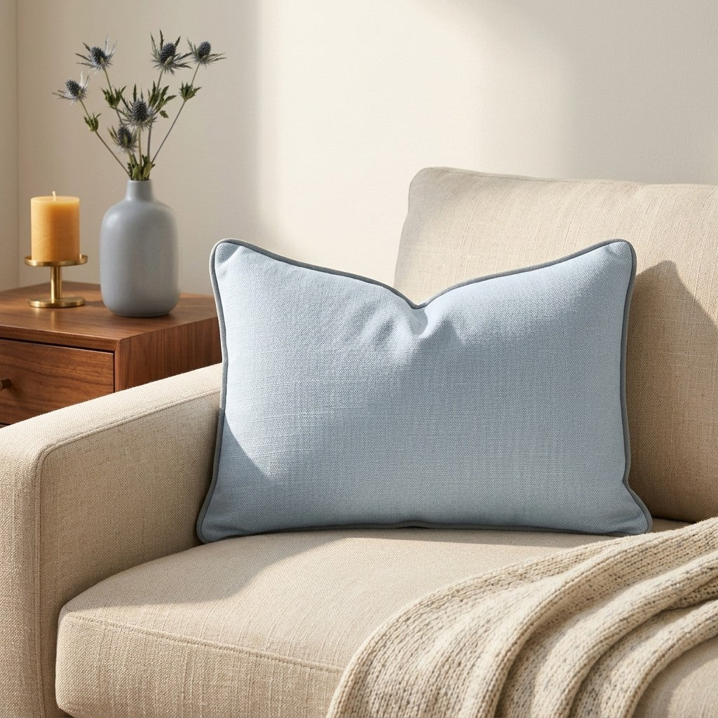 Pearl's Haven Spring Blue Throw Pillow - Image 3