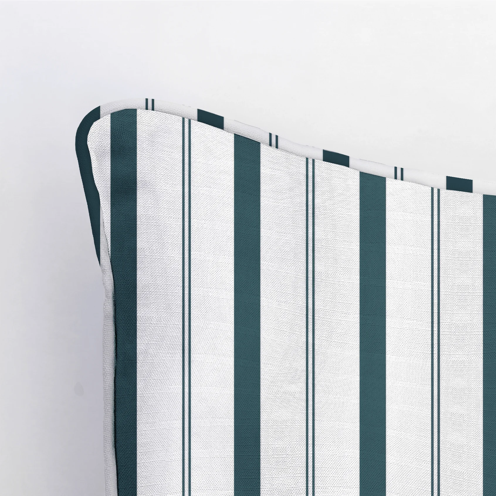 Pearl's Haven Teal Stripes Throw Pillow - Image 4