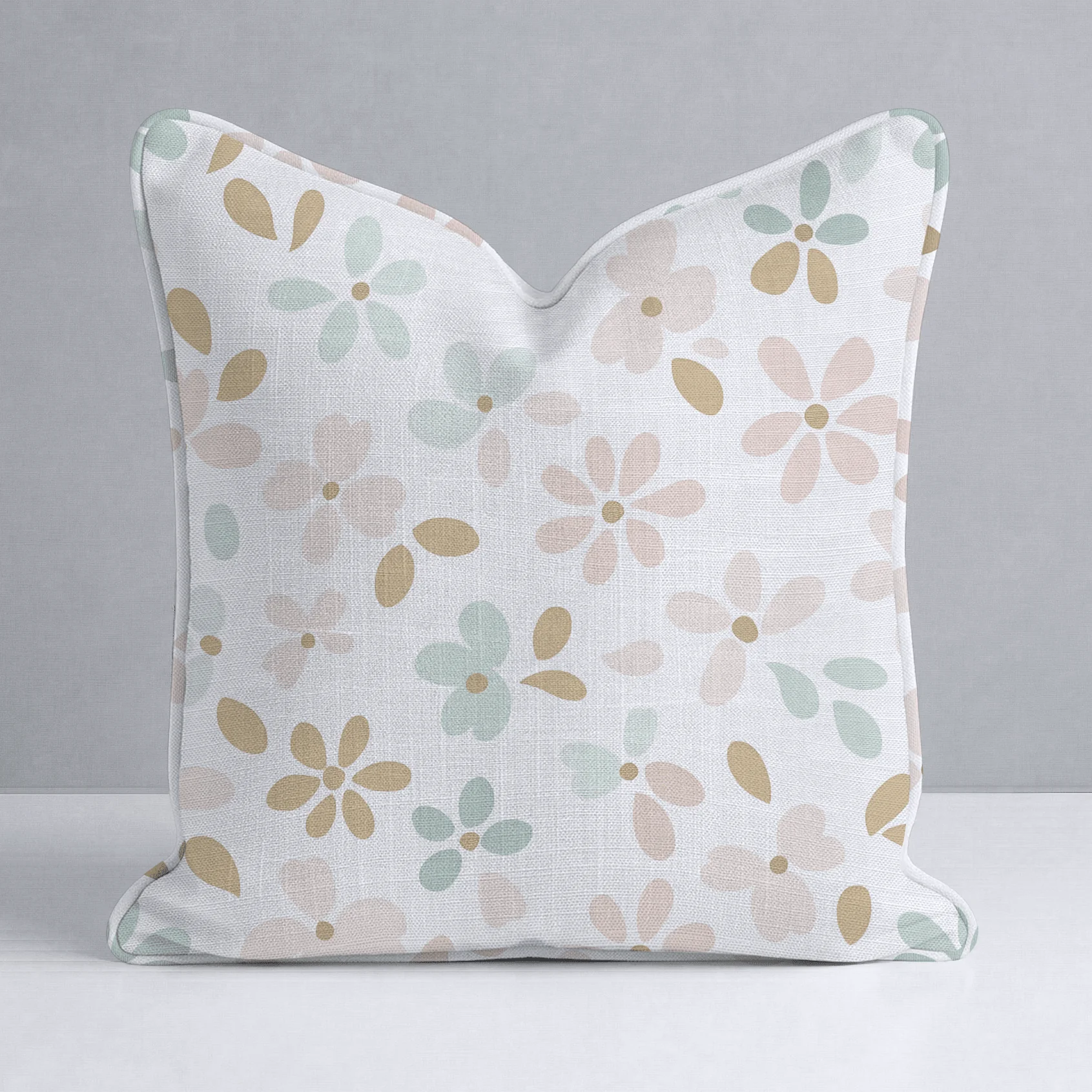 Petal Dots Throw Pillow