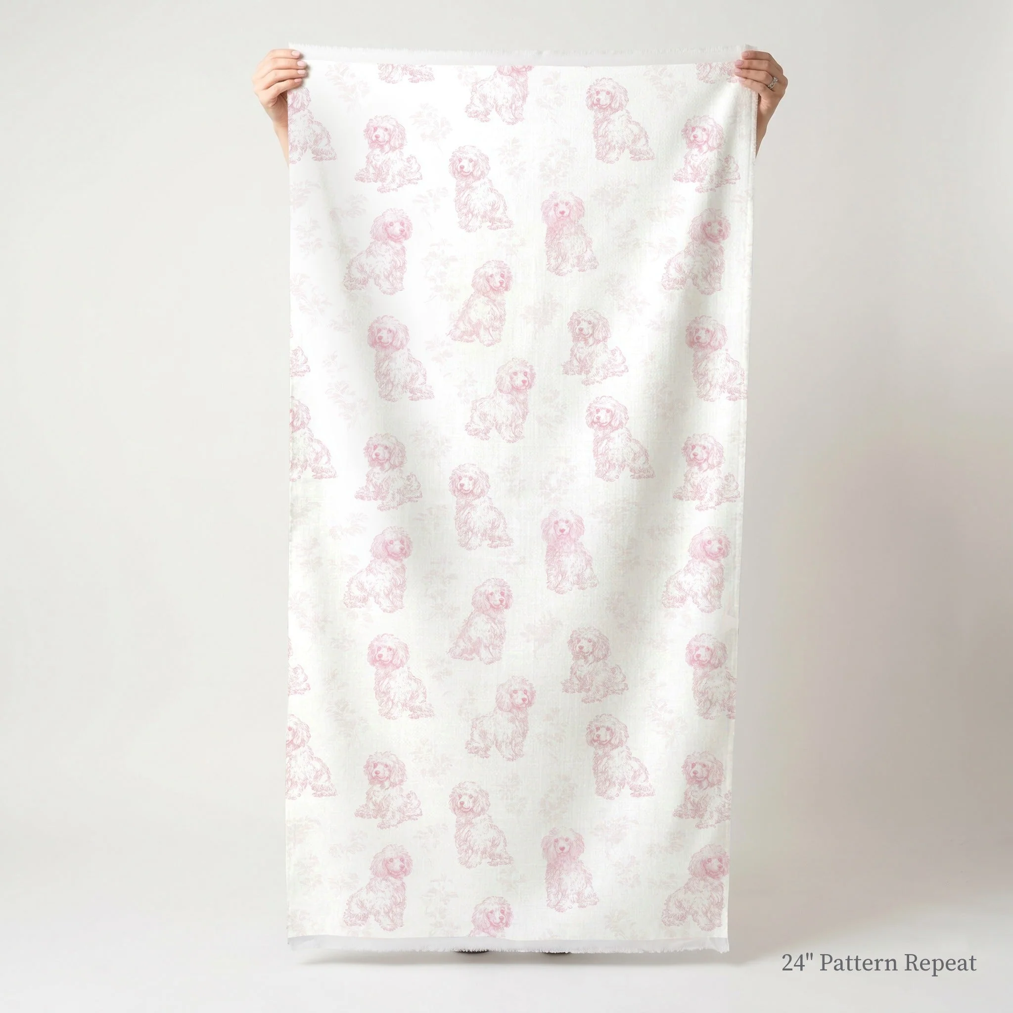 Pink Poodles - Fabric - Image 3