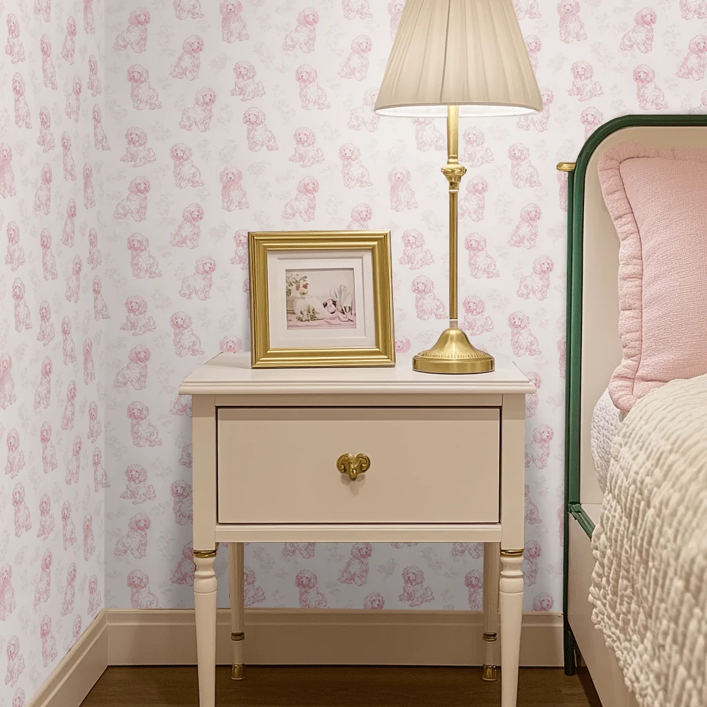 Pink Poodles Wallpaper - Image 2