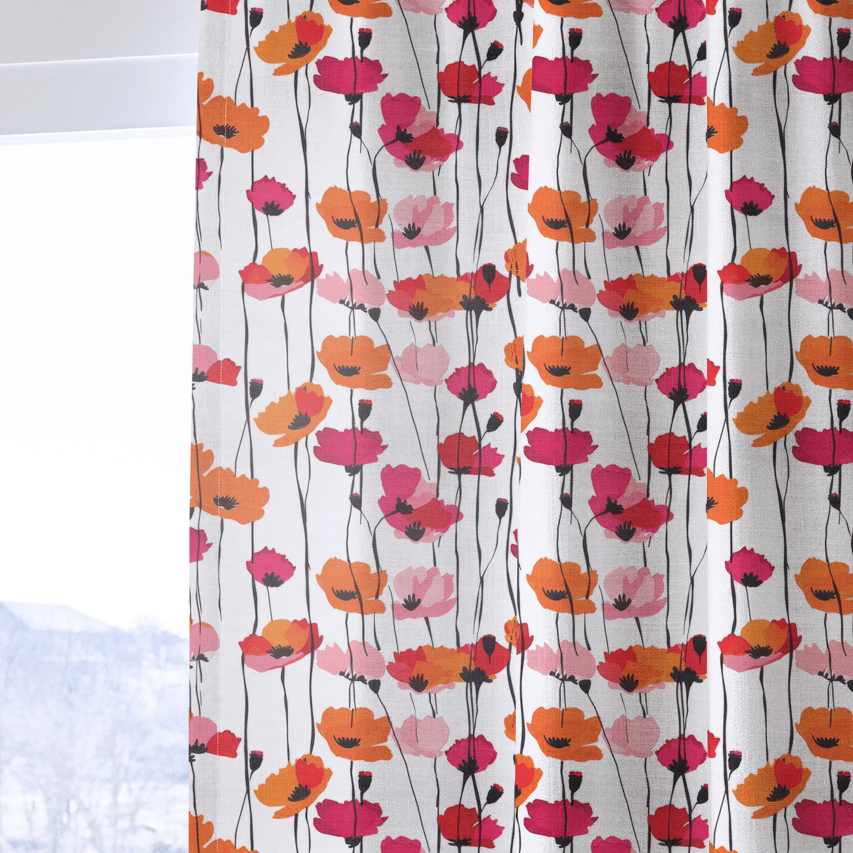 Piper's Poppy Parade - Drapery - Image 4