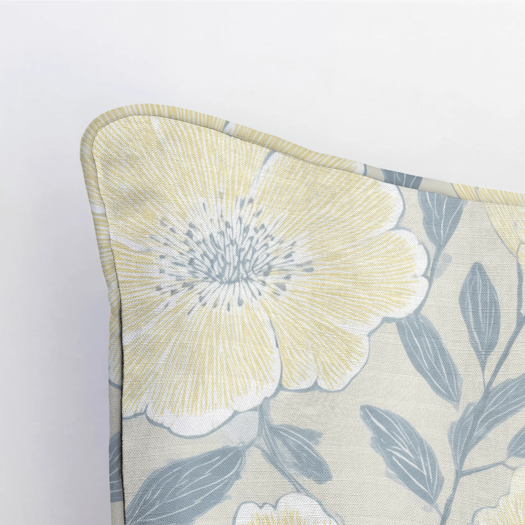 Porchlight Flowers Throw Pillow - Image 4