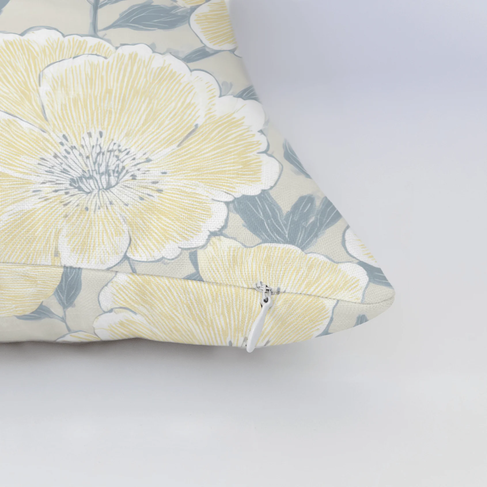 Porchlight Flowers Throw Pillow - Image 5
