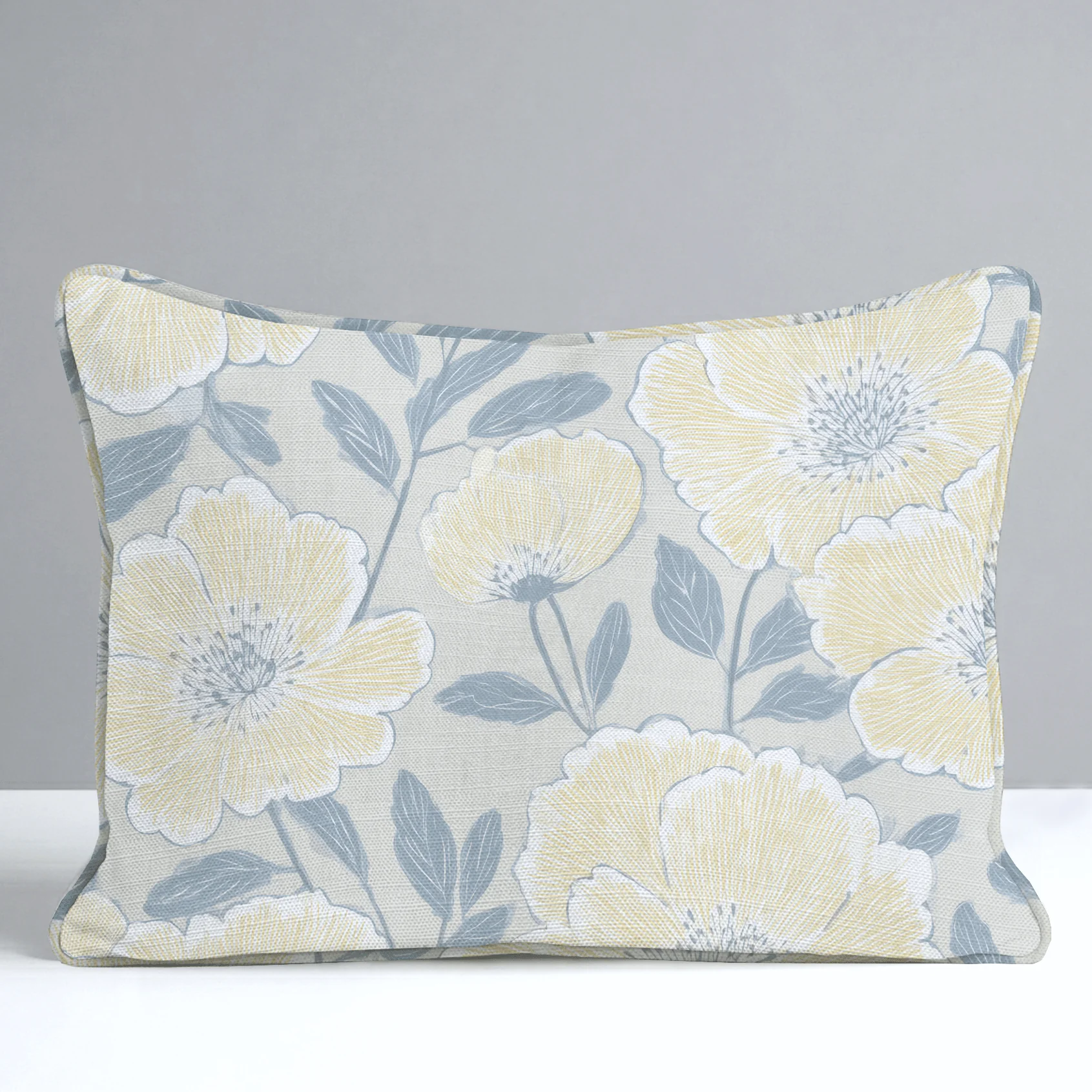 Porchlight Flowers Throw Pillow - Image 7