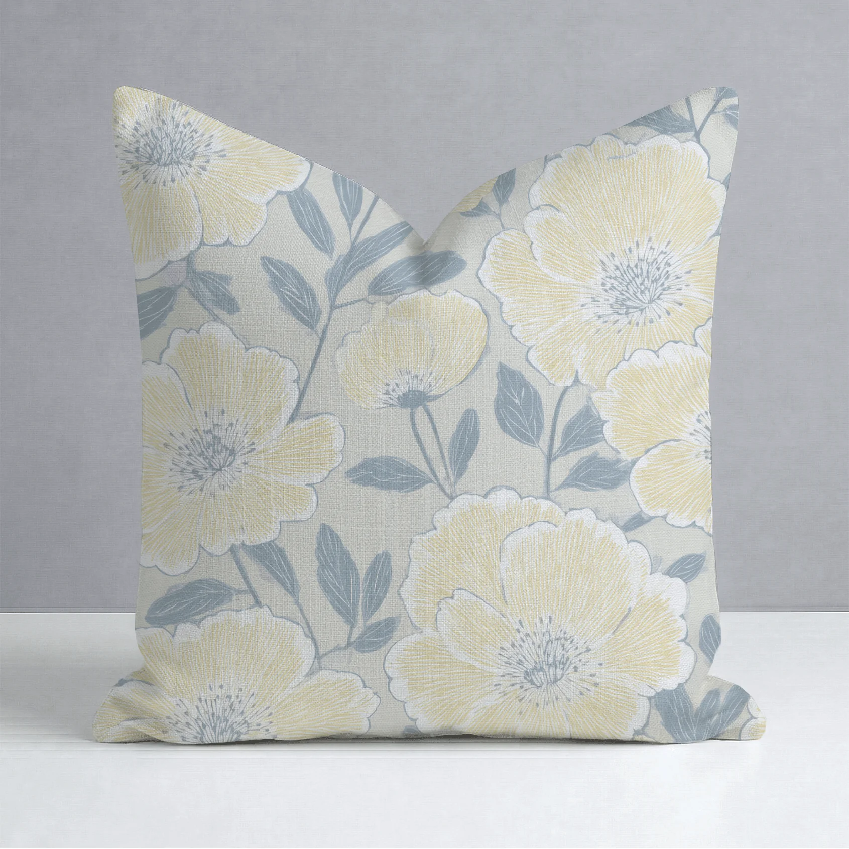Porchlight Flowers Throw Pillow - Image 9