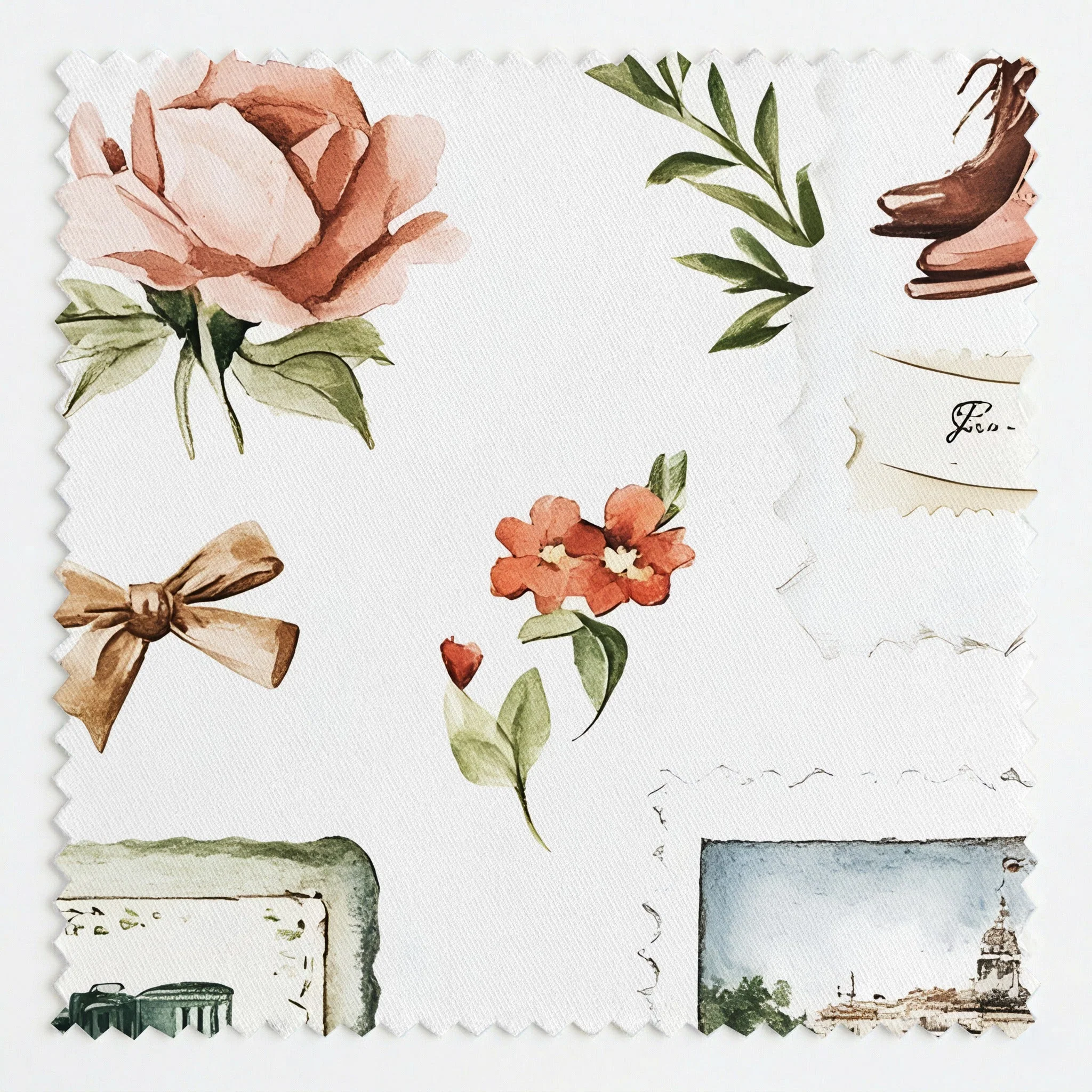 Postcards from Paris - Fabric
