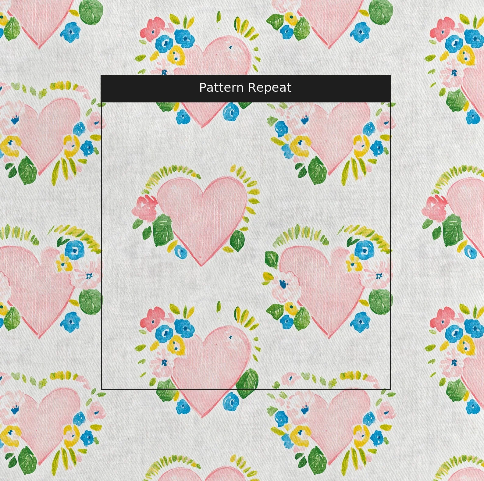 Rosabella Hearts - Fabric - Image 2