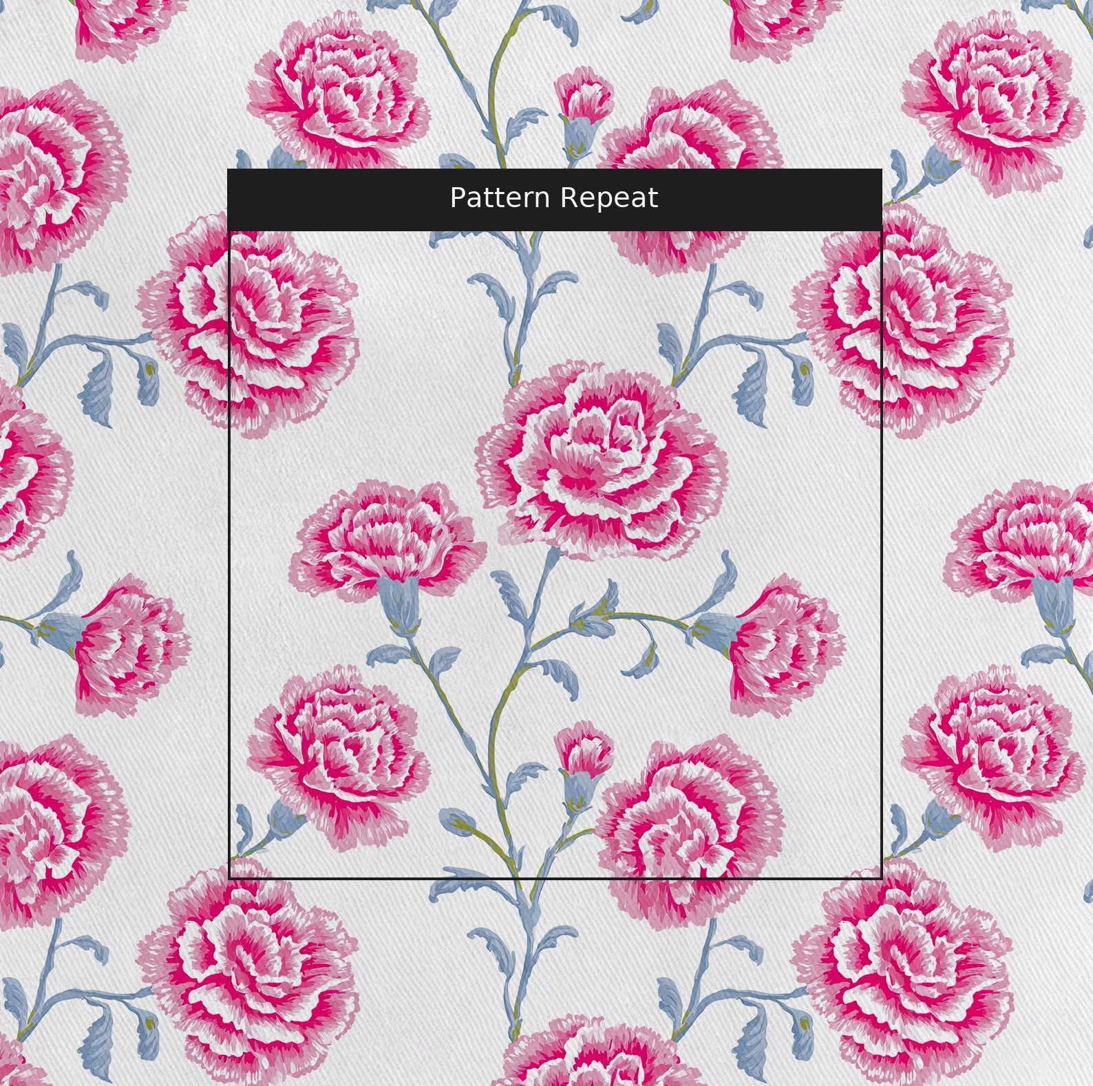 Rose Carnation - Fabric - Image 2