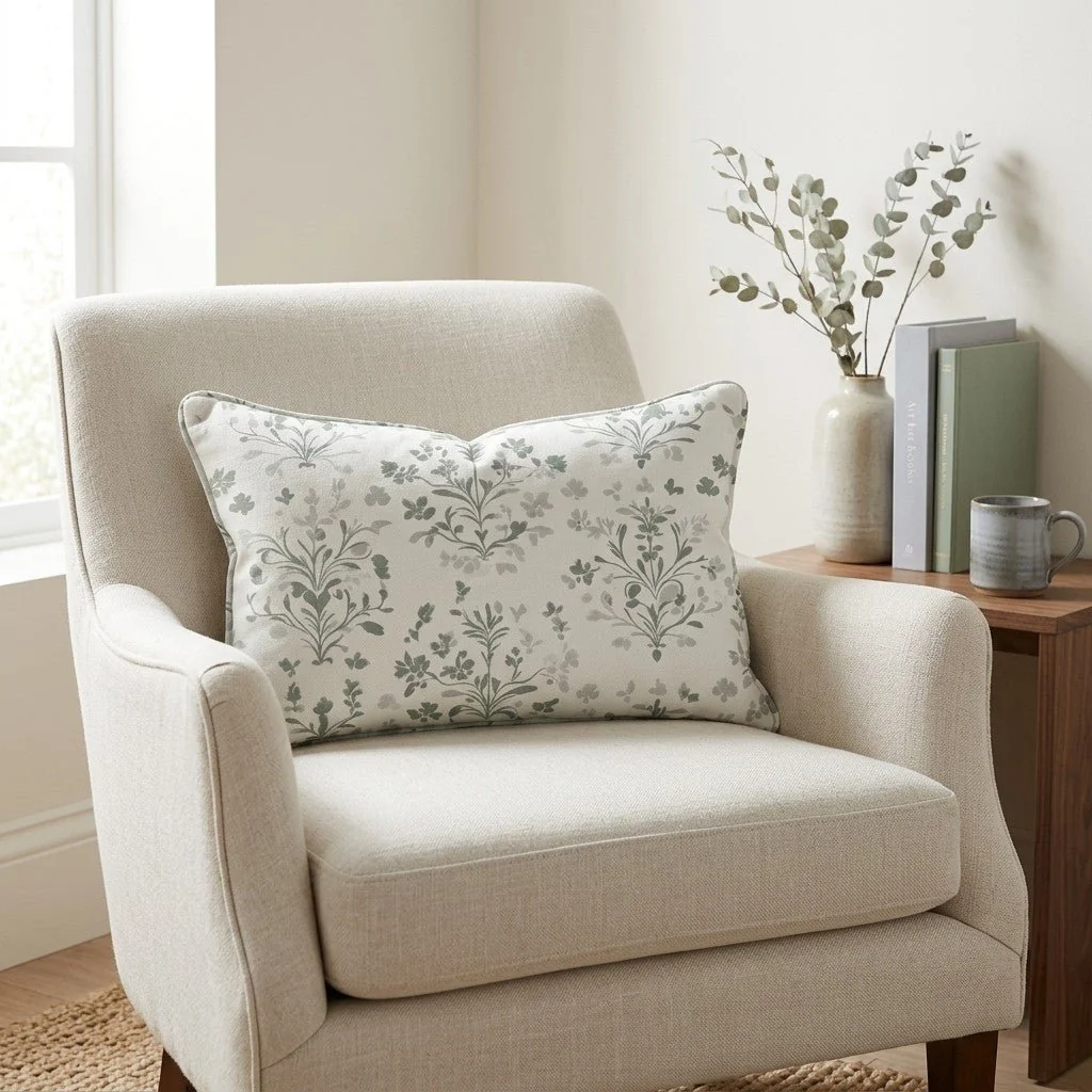 Rosemary's Garden Throw Pillow - Image 3