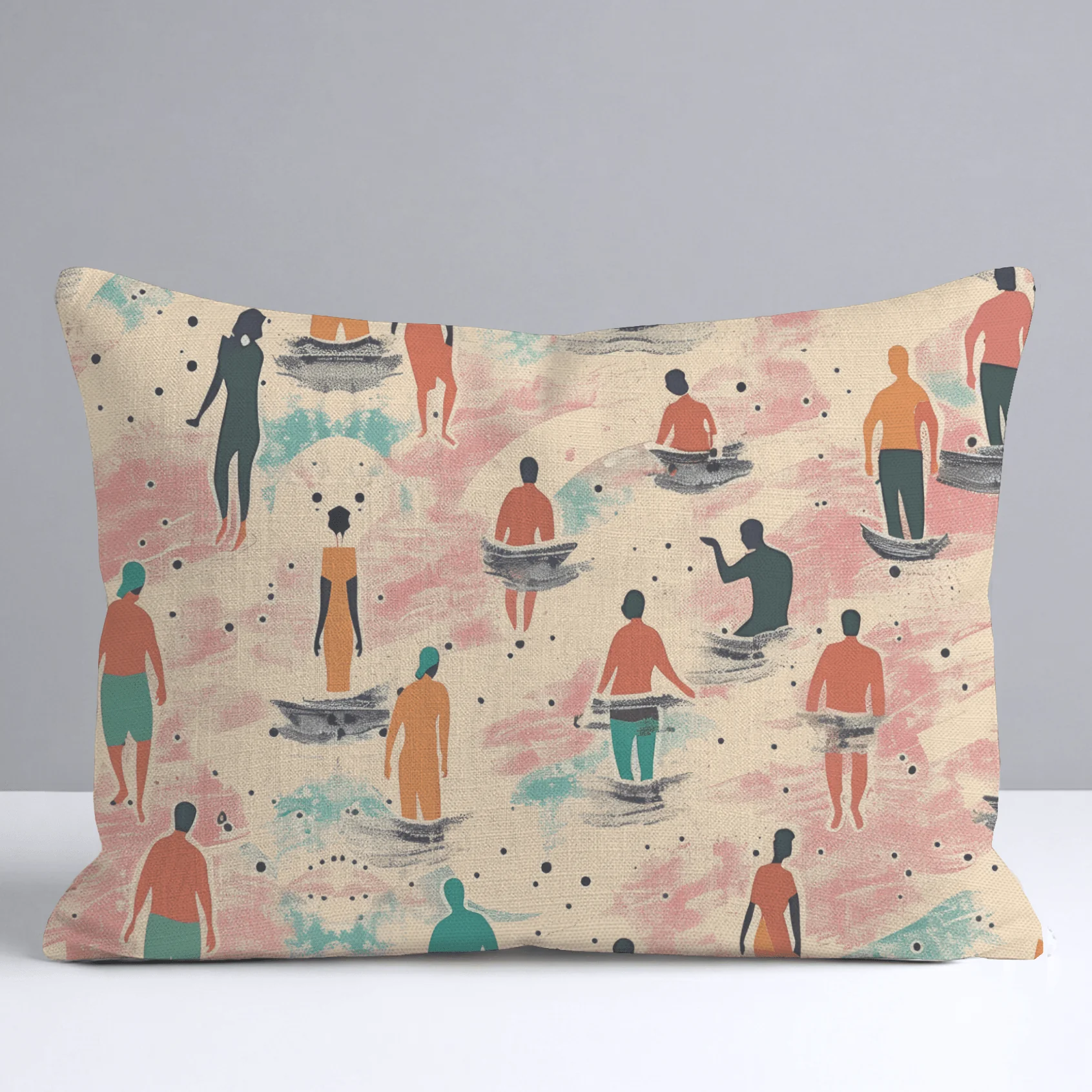 Sandy Shores Gathering Throw Pillow - Image 6