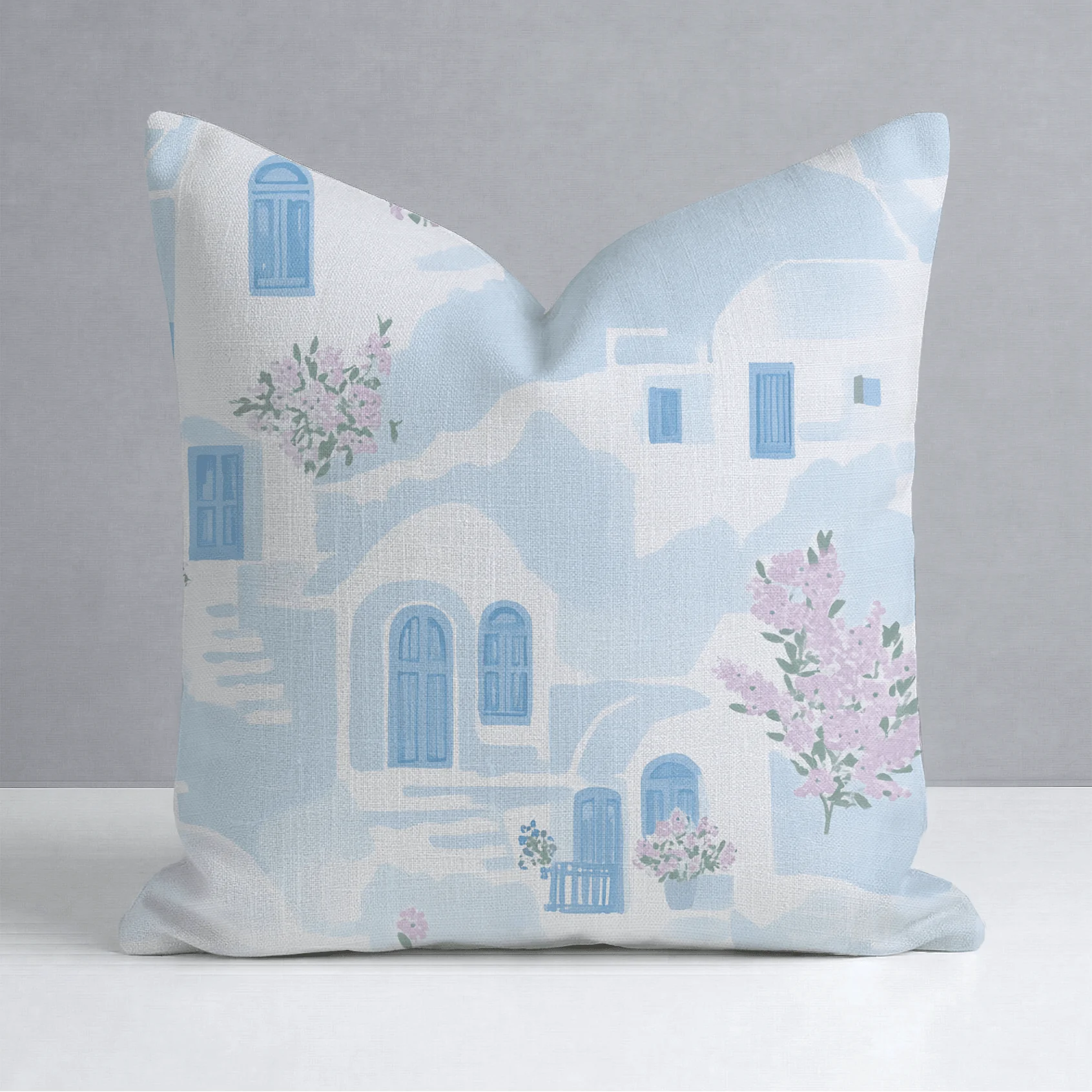 Santorini Sunset Throw Pillow - Image 9