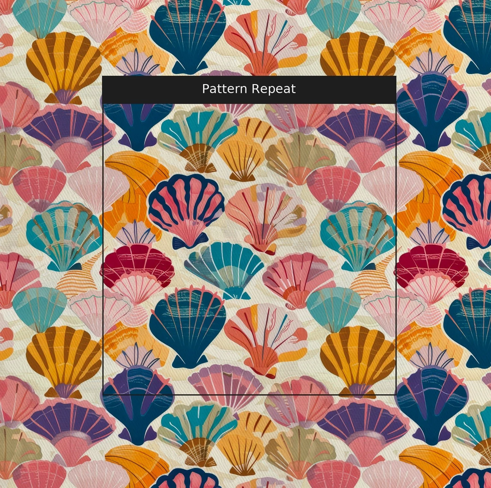 Seraphina's Seashell Sonata - Fabric - Image 2