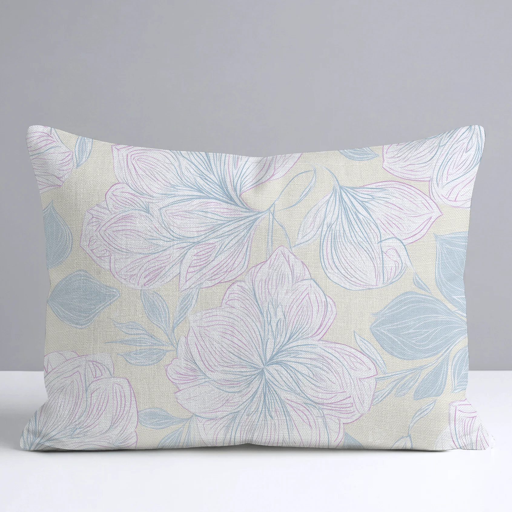 Skipping Through Flowers Throw Pillow - Image 6