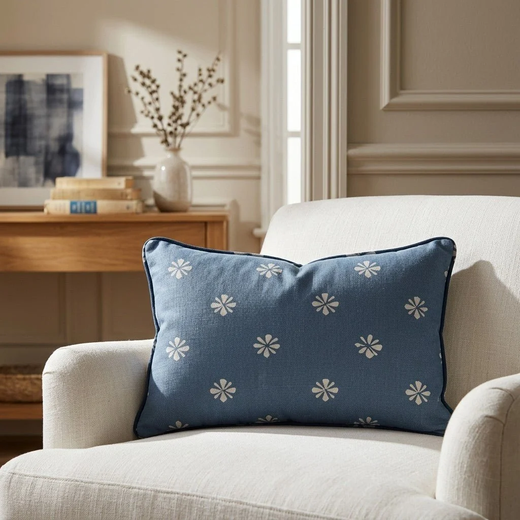 Small Flower Throw Pillow - Image 3