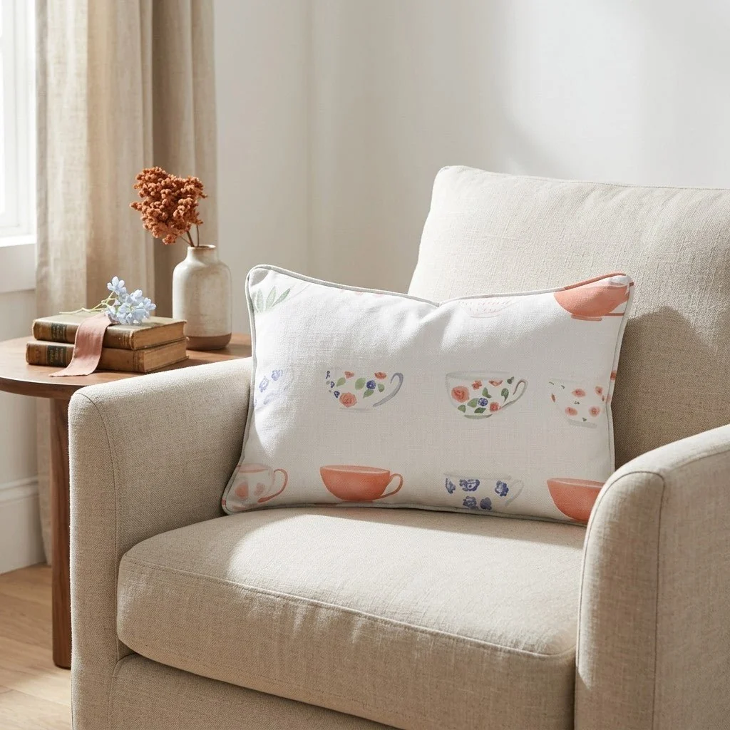 Spot of Tea Throw Pillow - Image 3