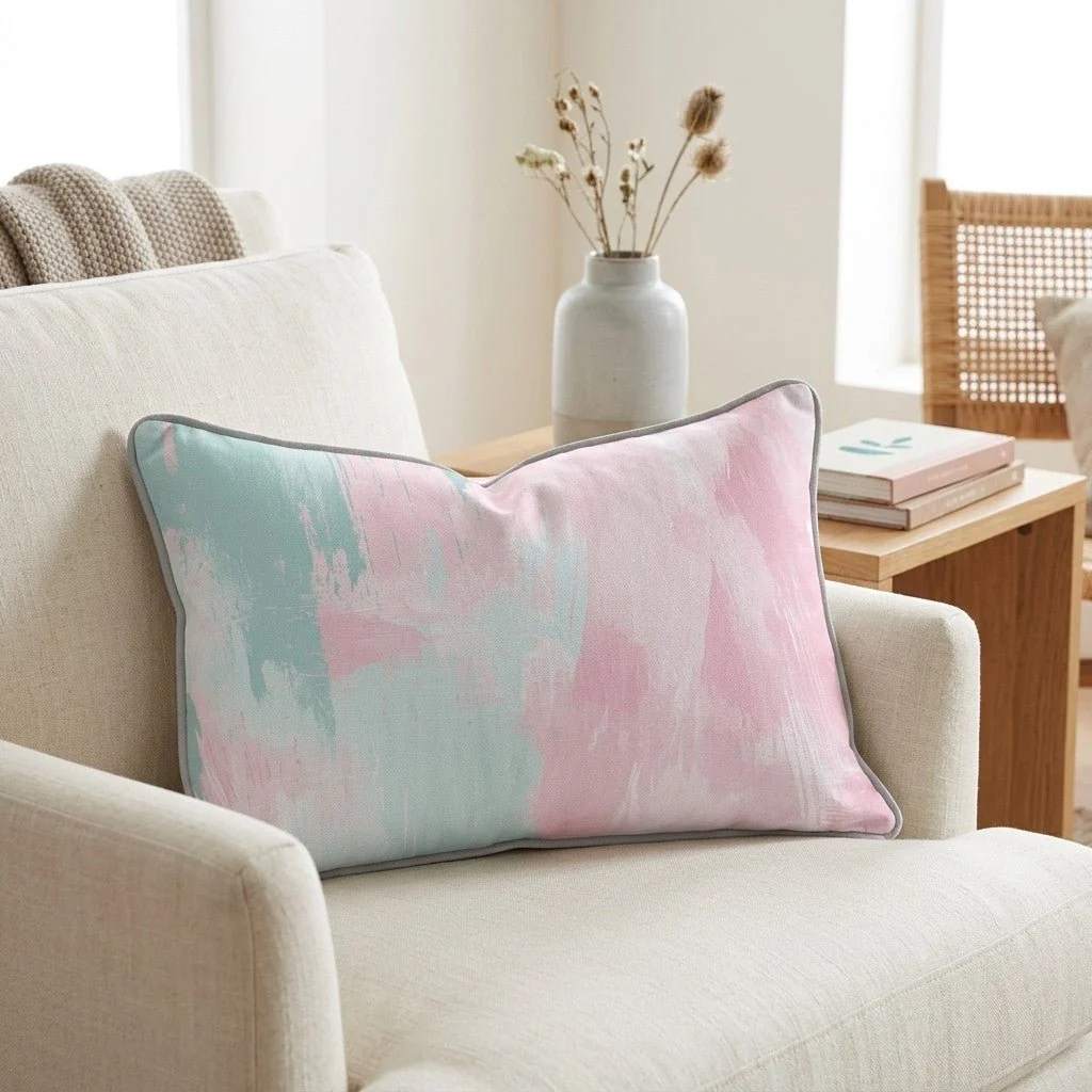 Spring Cascade Throw Pillow - Image 3