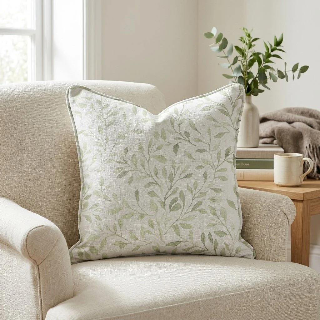Spring Vine Throw Pillow - Image 2