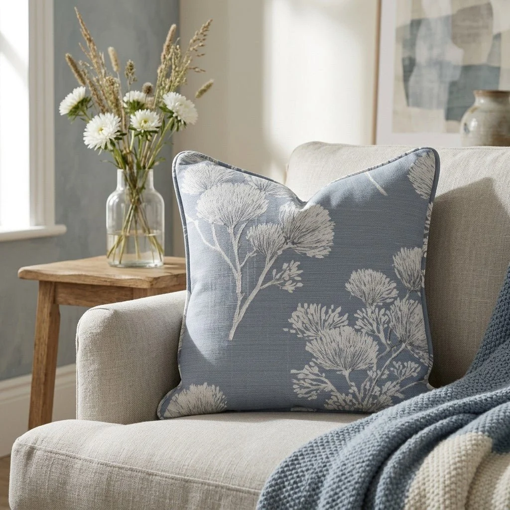 Stormy Silk Throw Pillow - Image 2