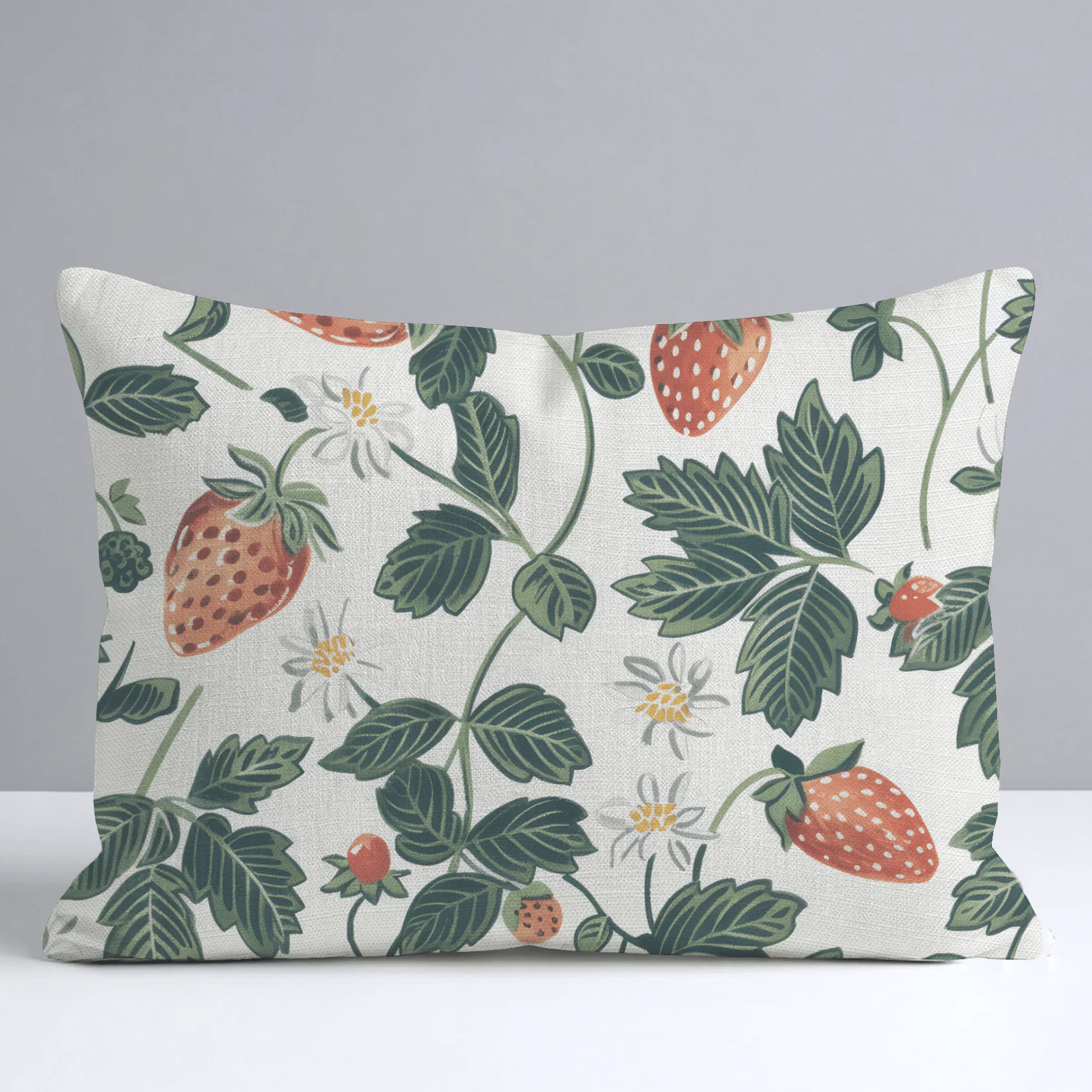Strawberry Fields Throw Pillow - Image 6