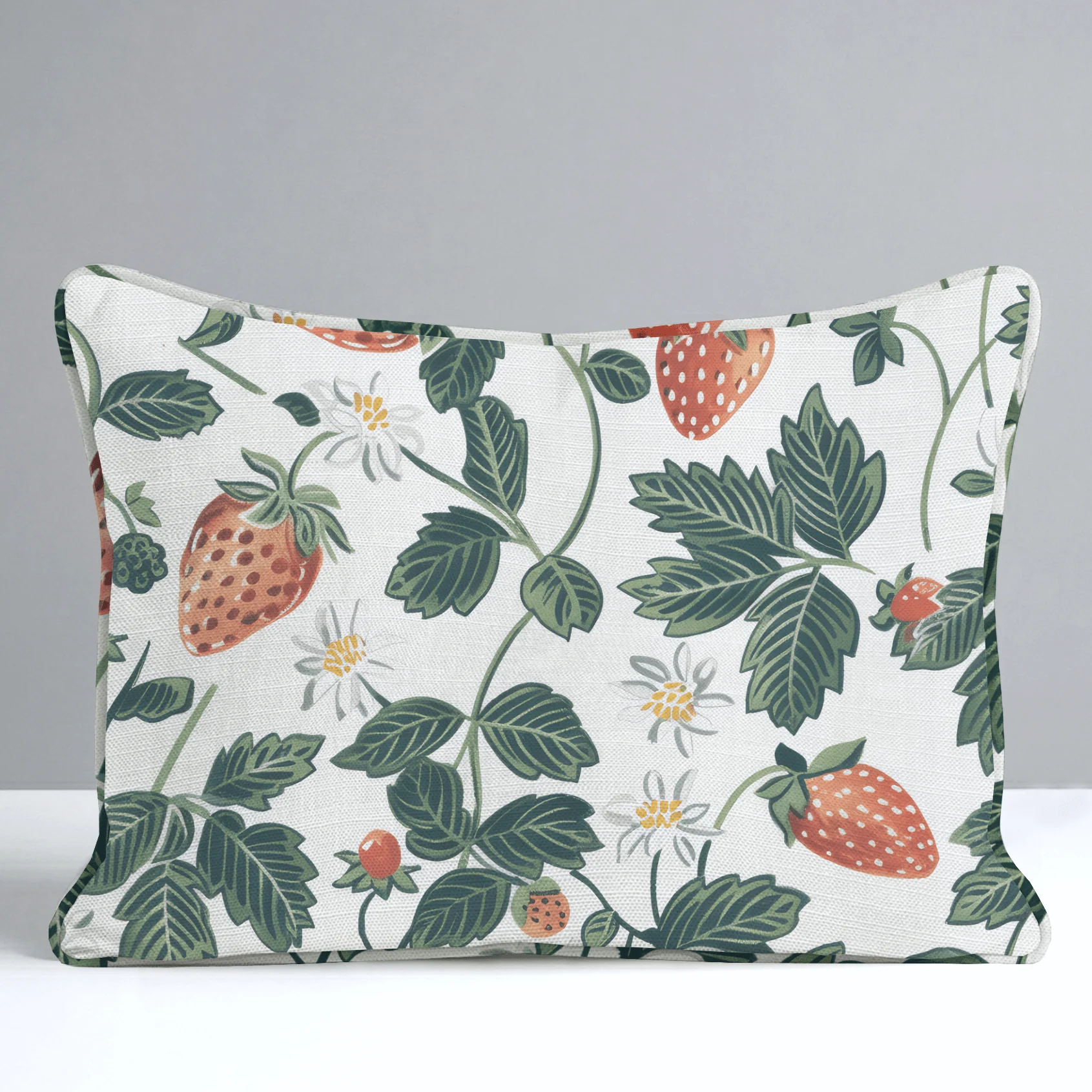 Strawberry Fields Throw Pillow - Image 7