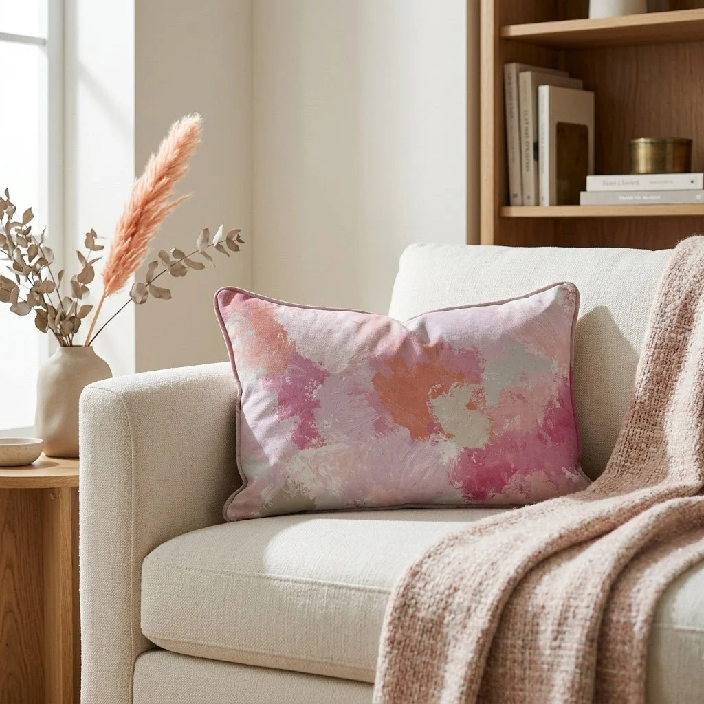 Sunset Swirl Throw Pillow - Image 3