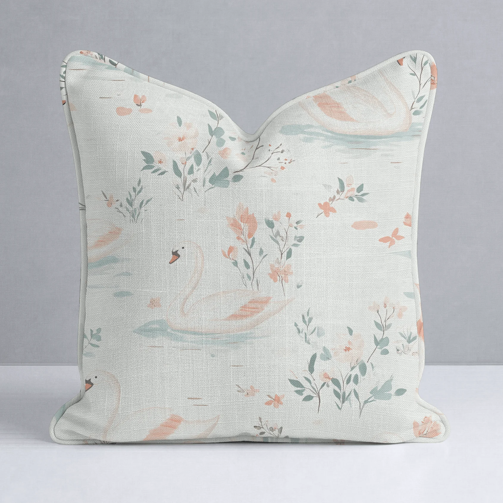 Swan Lake Throw Pillow