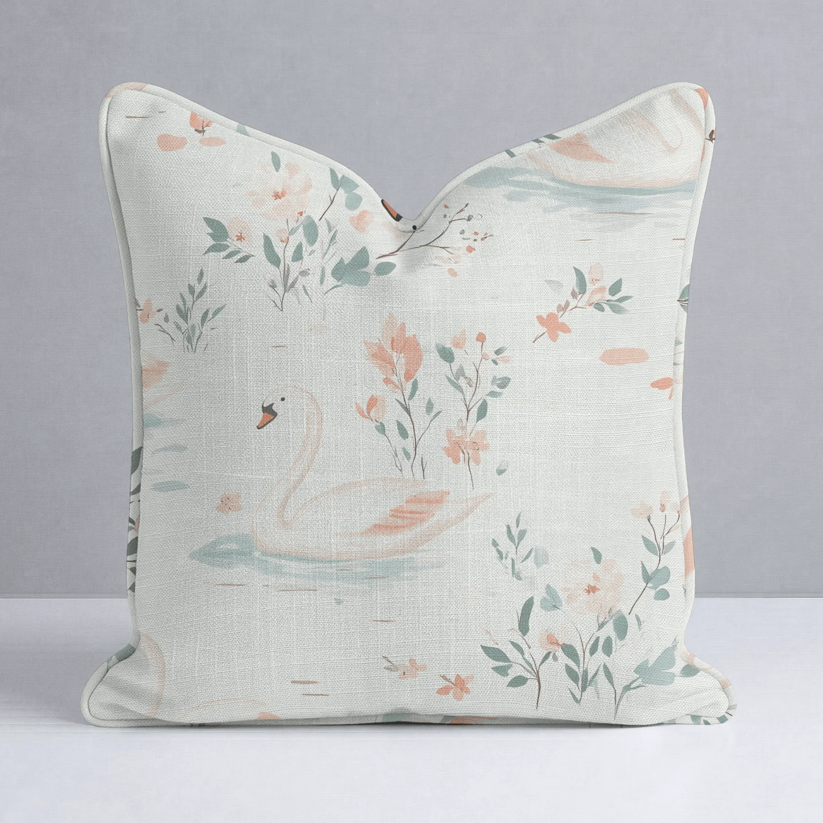 Swan Lake Throw Pillow - Image 10