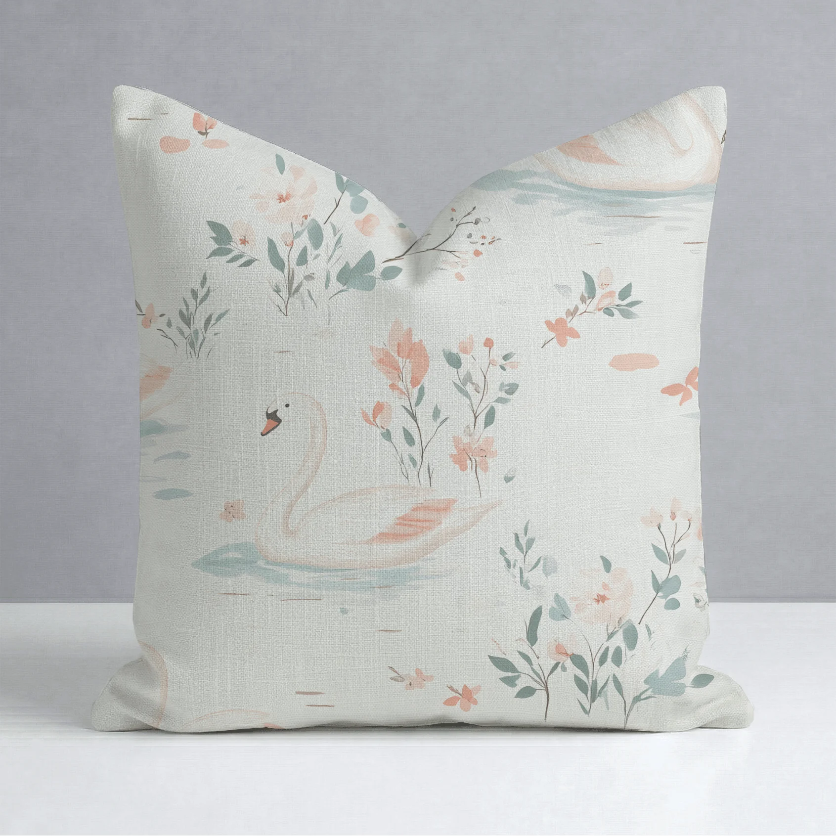 Swan Lake Throw Pillow - Image 9