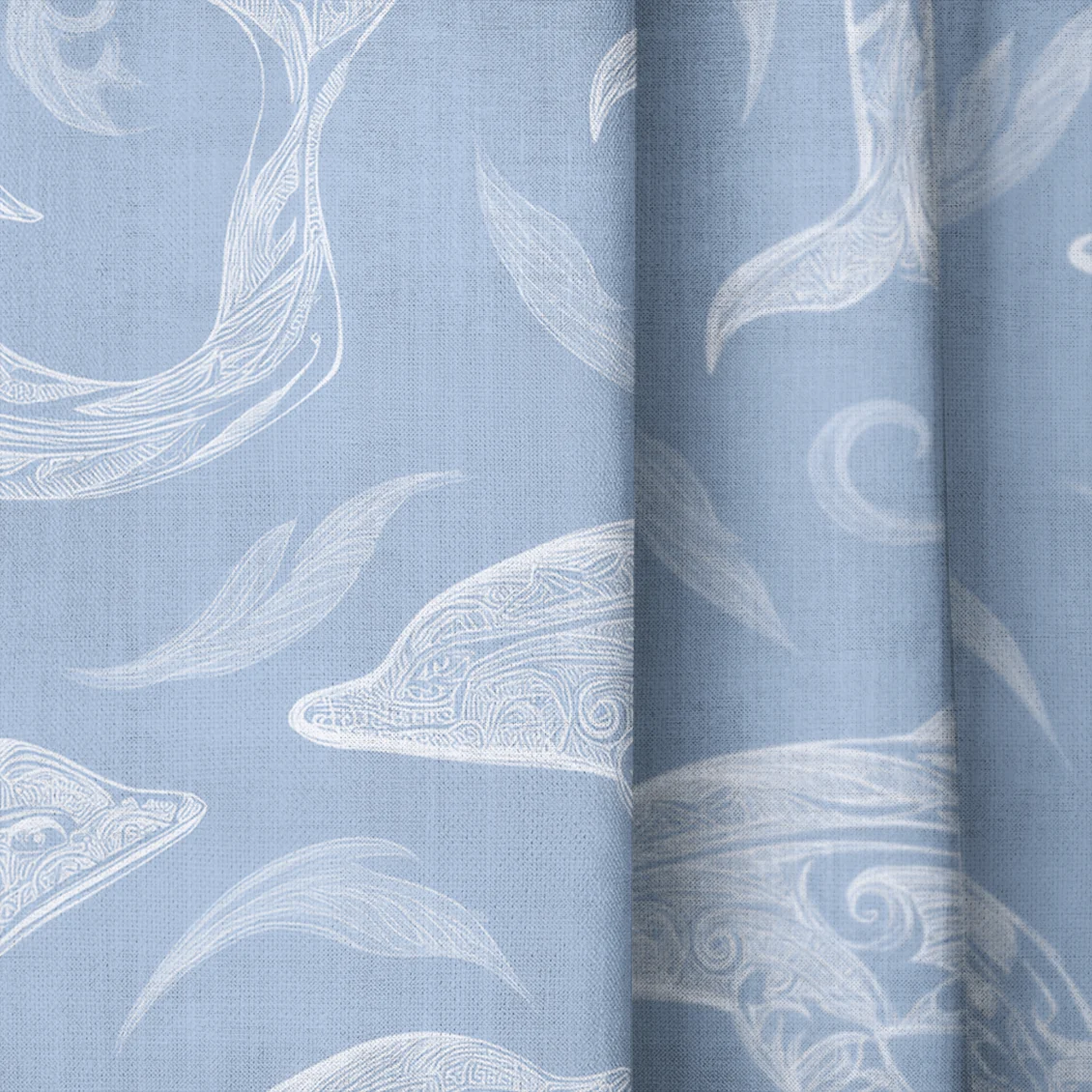 Swim With Dolphins - Drapery - Image 3
