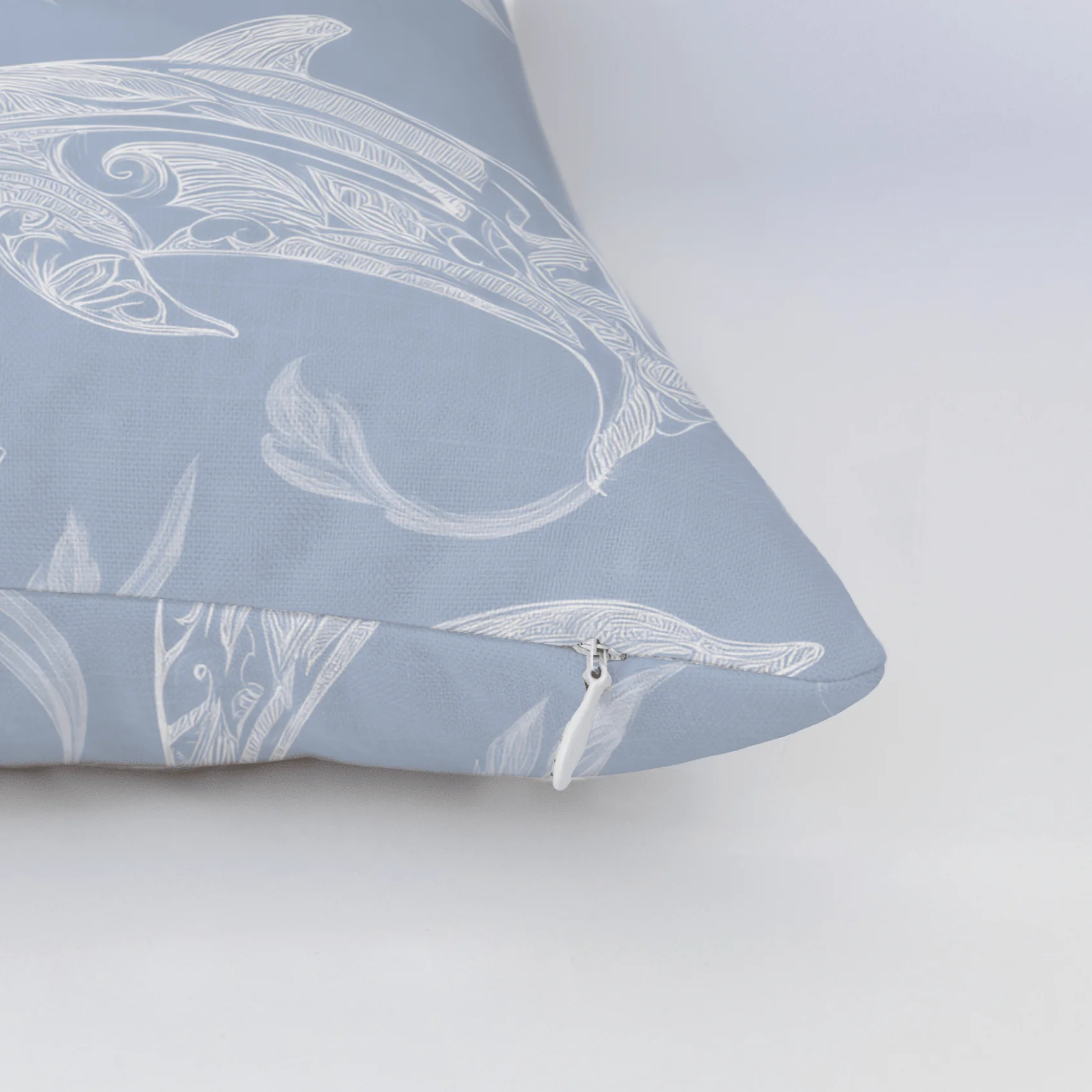 Swim With Dolphins Throw Pillow - Image 5