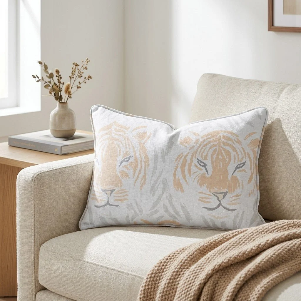 Tara Tigers Throw Pillow - Image 3