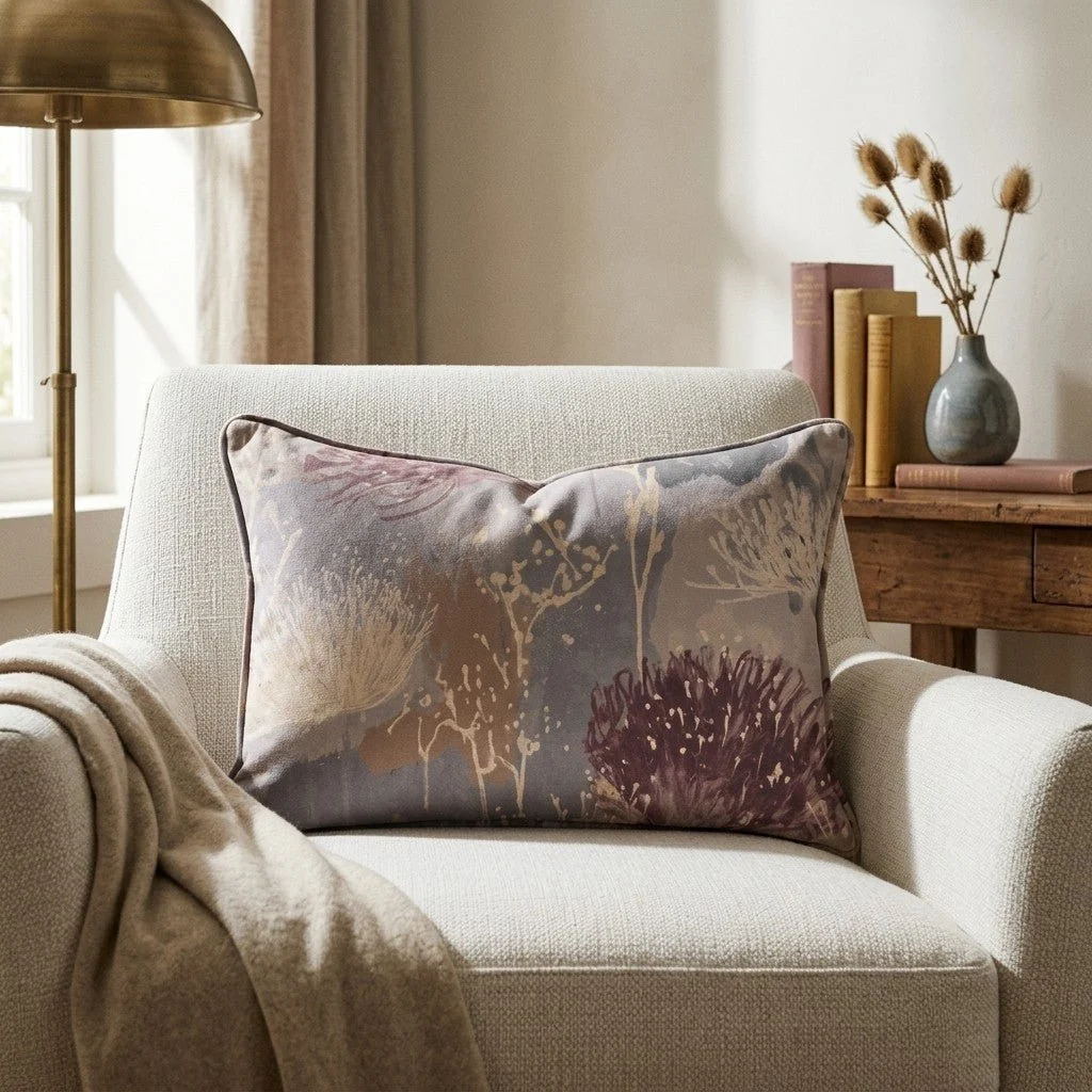 The Muted Meadow Throw Pillow - Image 3