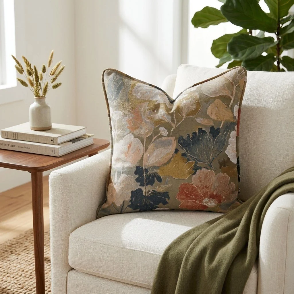 The Quiet Petal Throw Pillow - Image 4