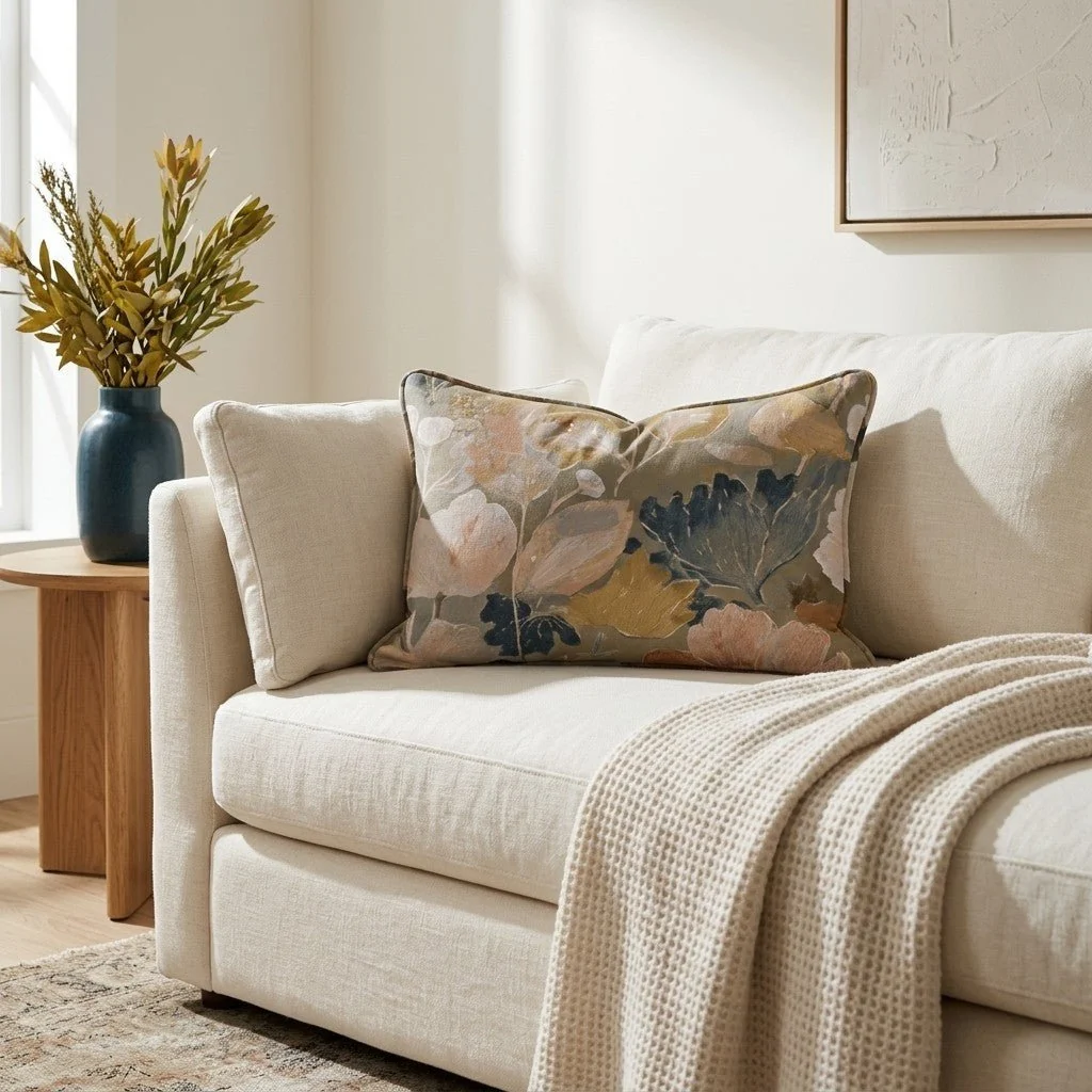 The Quiet Petal Throw Pillow - Image 5