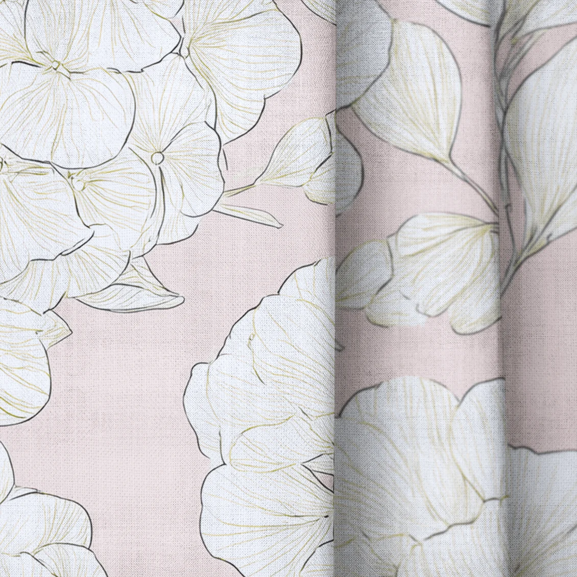 Think Pink Hydrangea - Drapery - Image 3