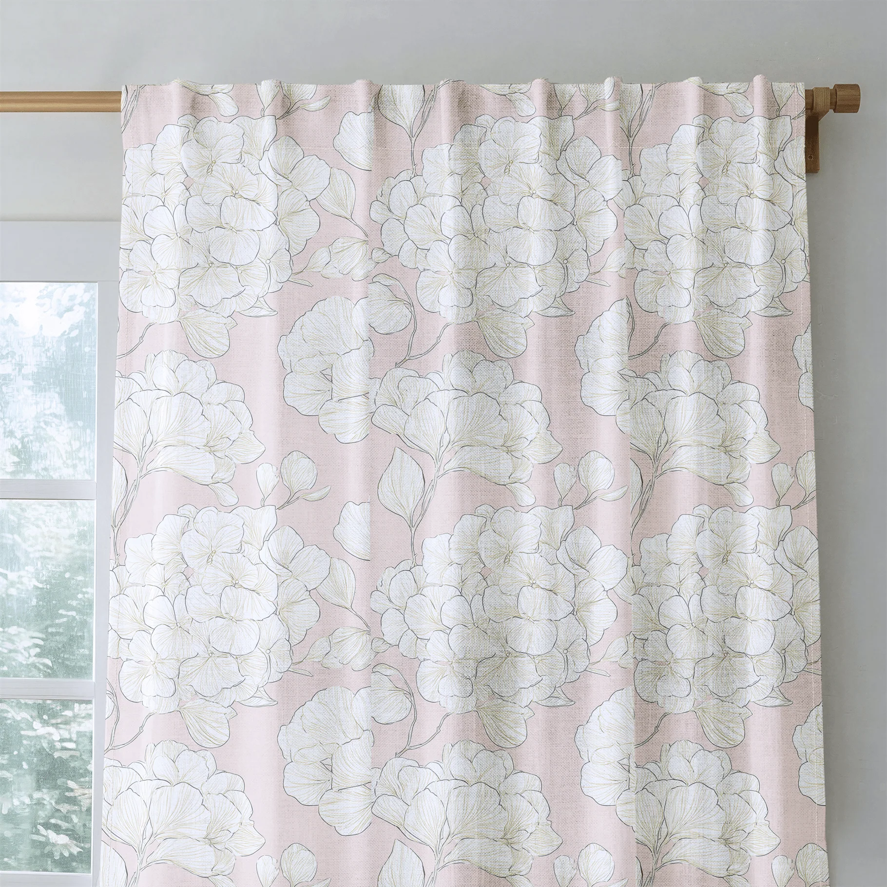 Think Pink Hydrangea - Drapery - Image 5