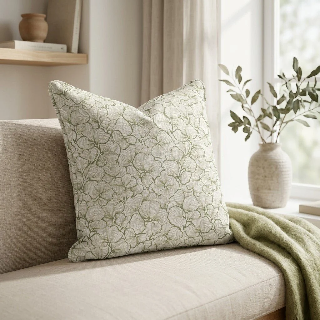 Three Leaf Clover Throw Pillow - Image 2