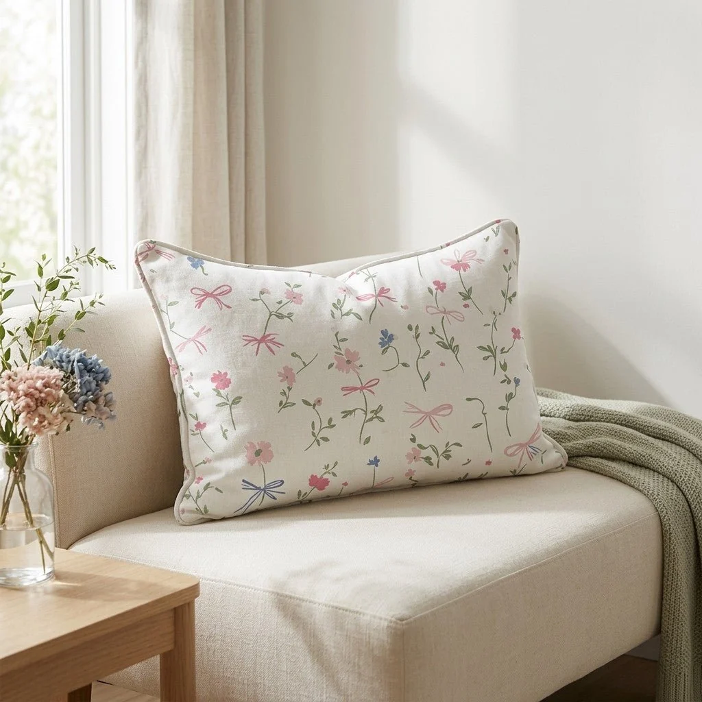 Timeless Ribbons Throw Pillow - Image 3