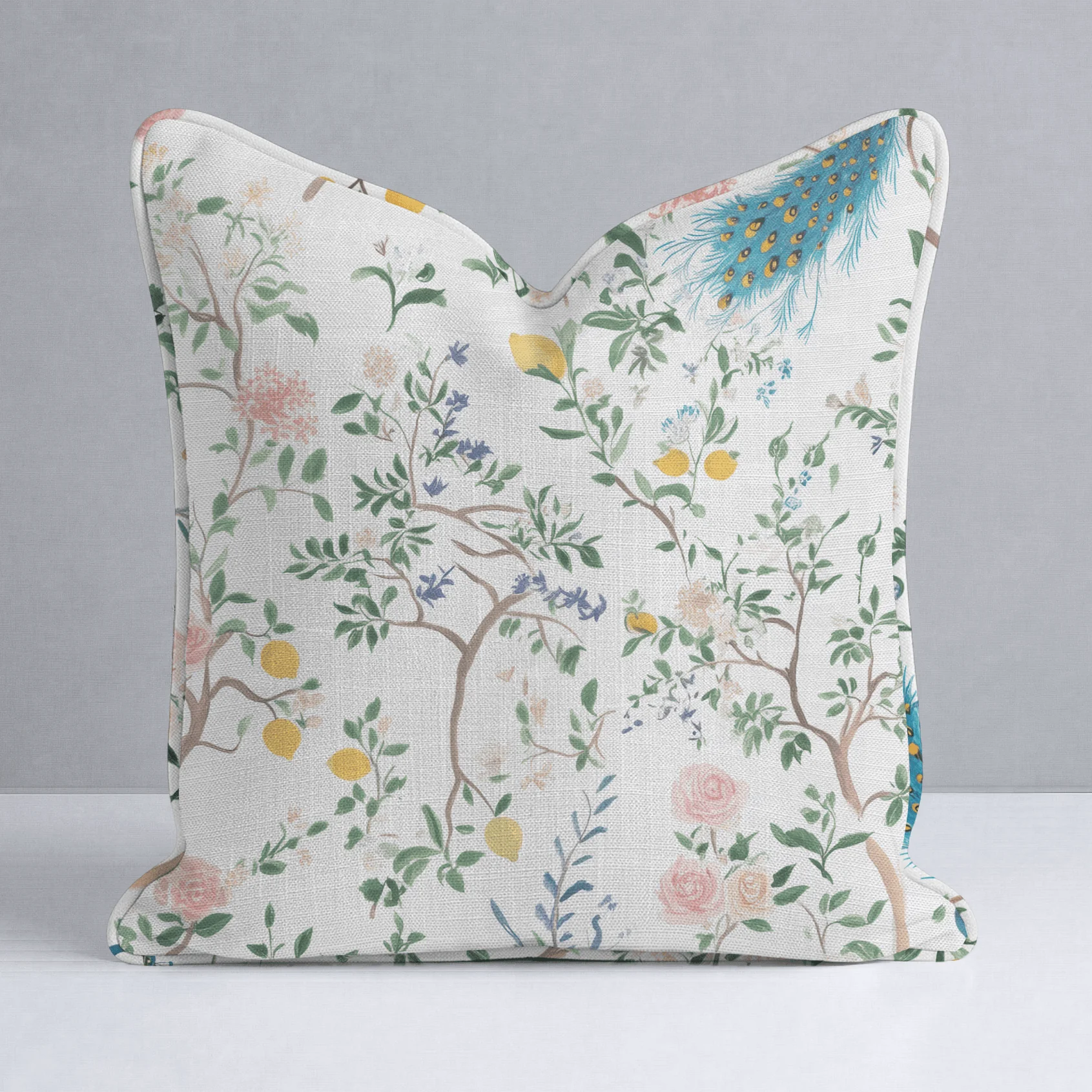 Tropical Peacock Throw Pillow - Image 10