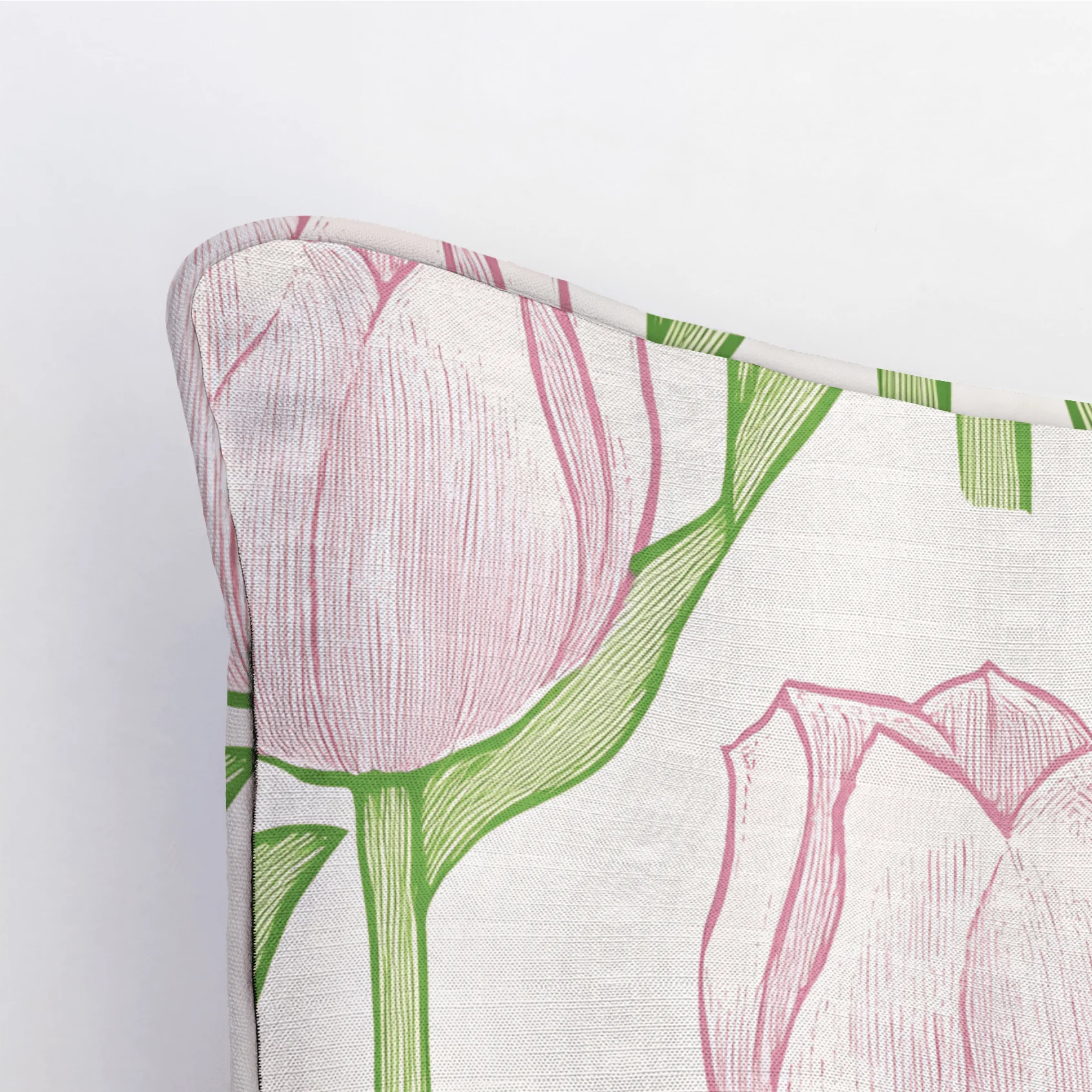 Tulip Meadow Throw Pillow - Image 4