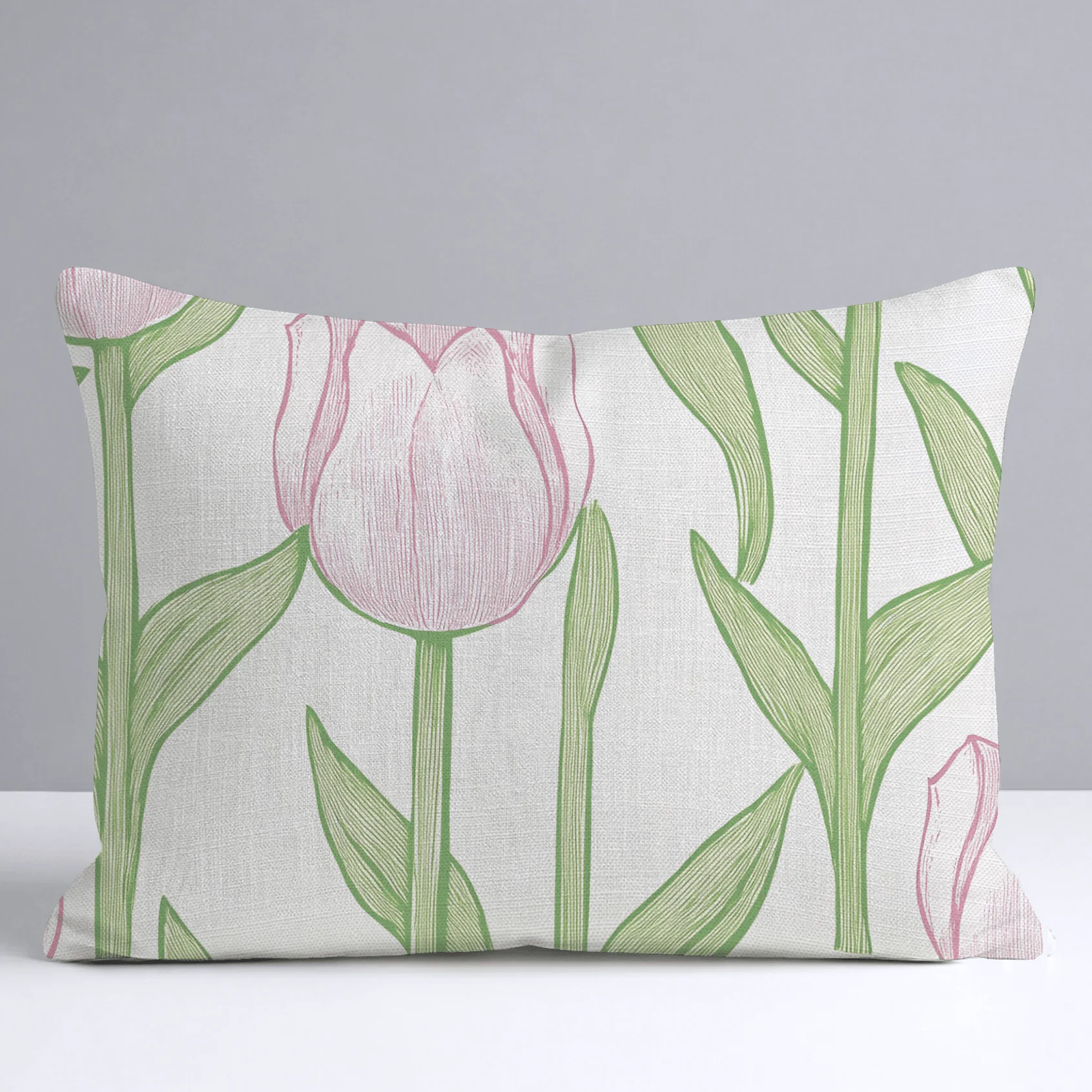 Tulip Meadow Throw Pillow - Image 6