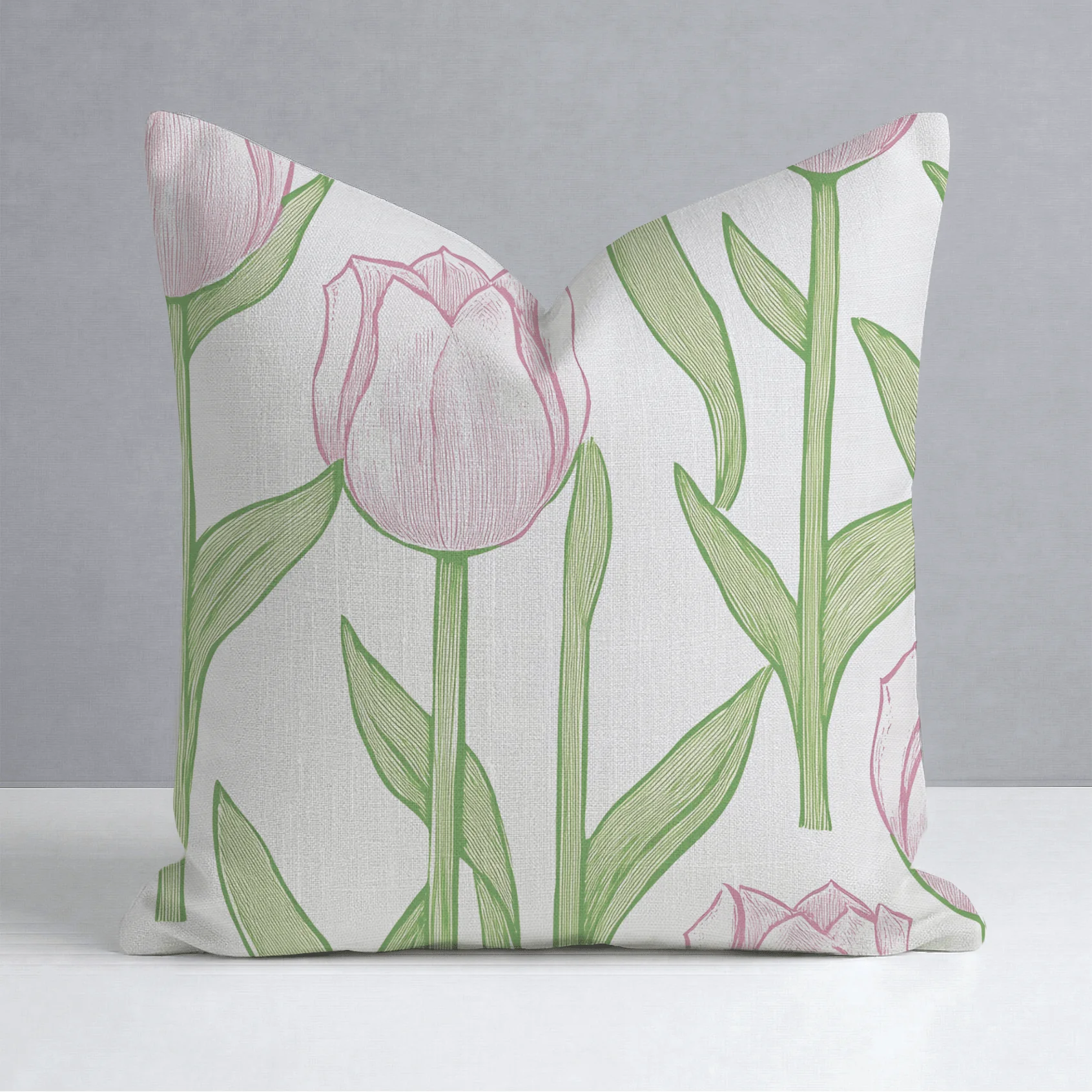 Tulip Meadow Throw Pillow - Image 8