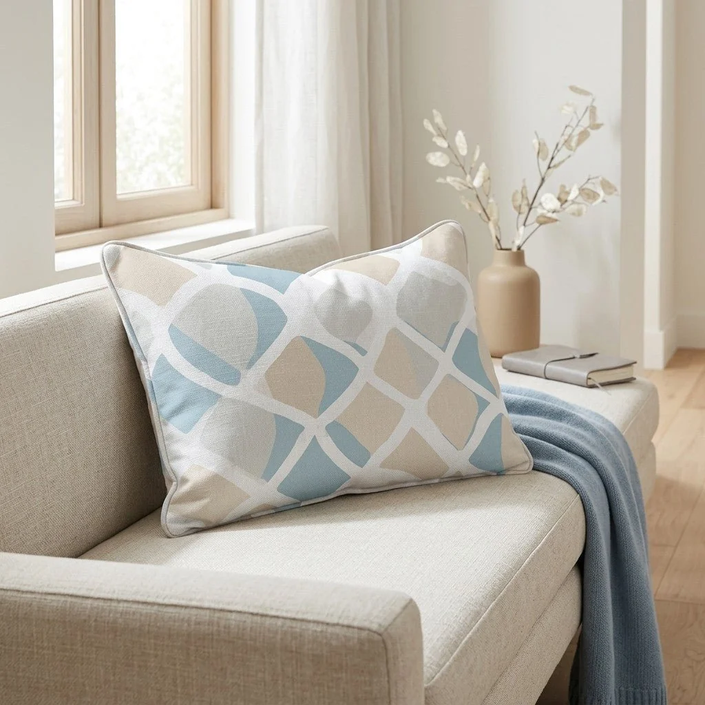 Waves Throw Pillow - Image 3