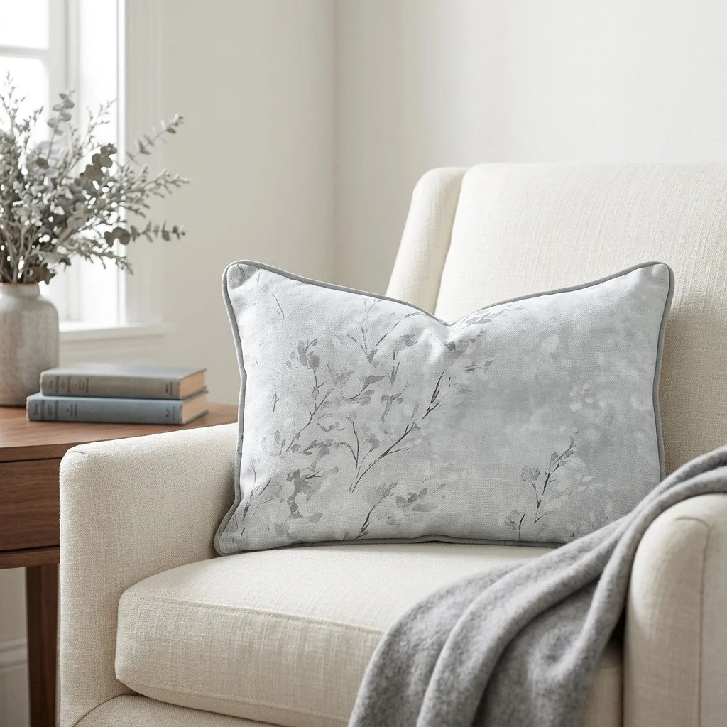 Whispers of Winter Throw Pillow - Image 3