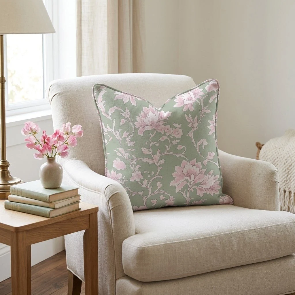 Wildflower Riddle Throw Pillow - Image 2