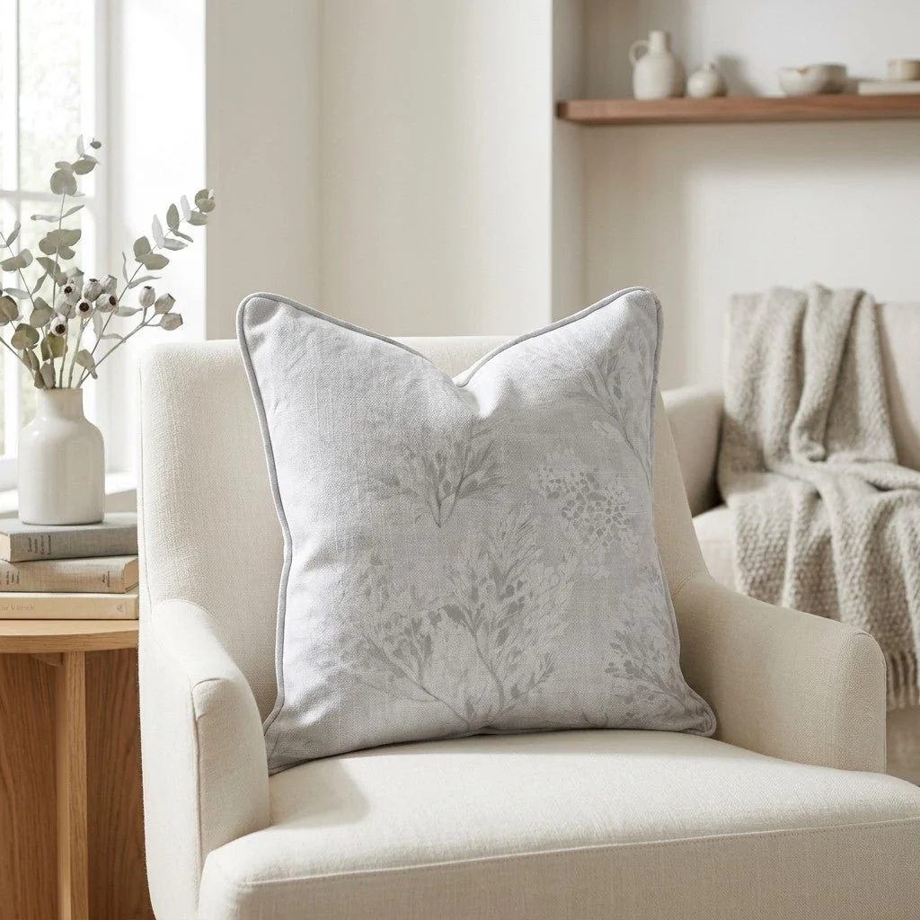 Winter Bloom Throw Pillow - Image 2