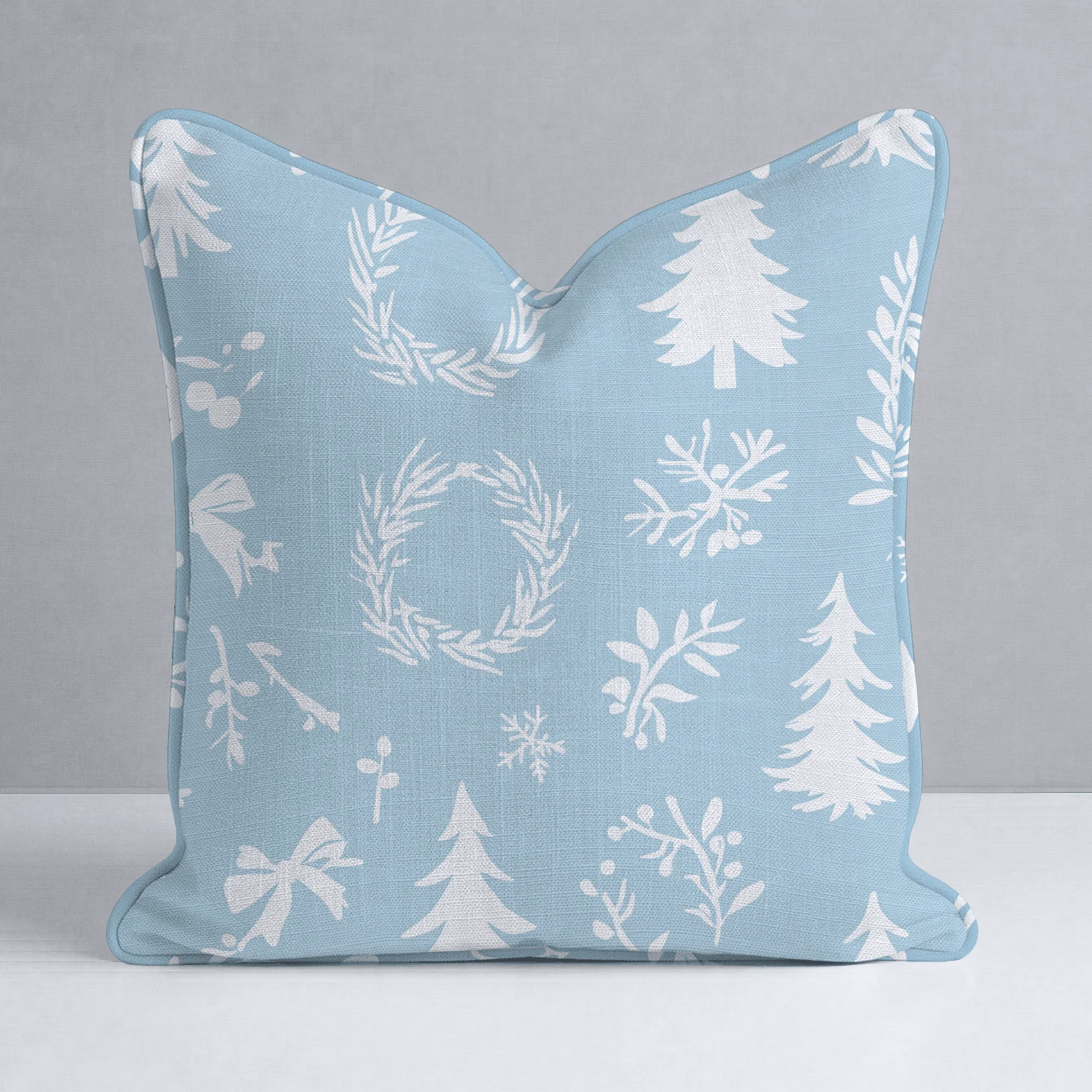 Winter Wreath Throw Pillow - Image 10
