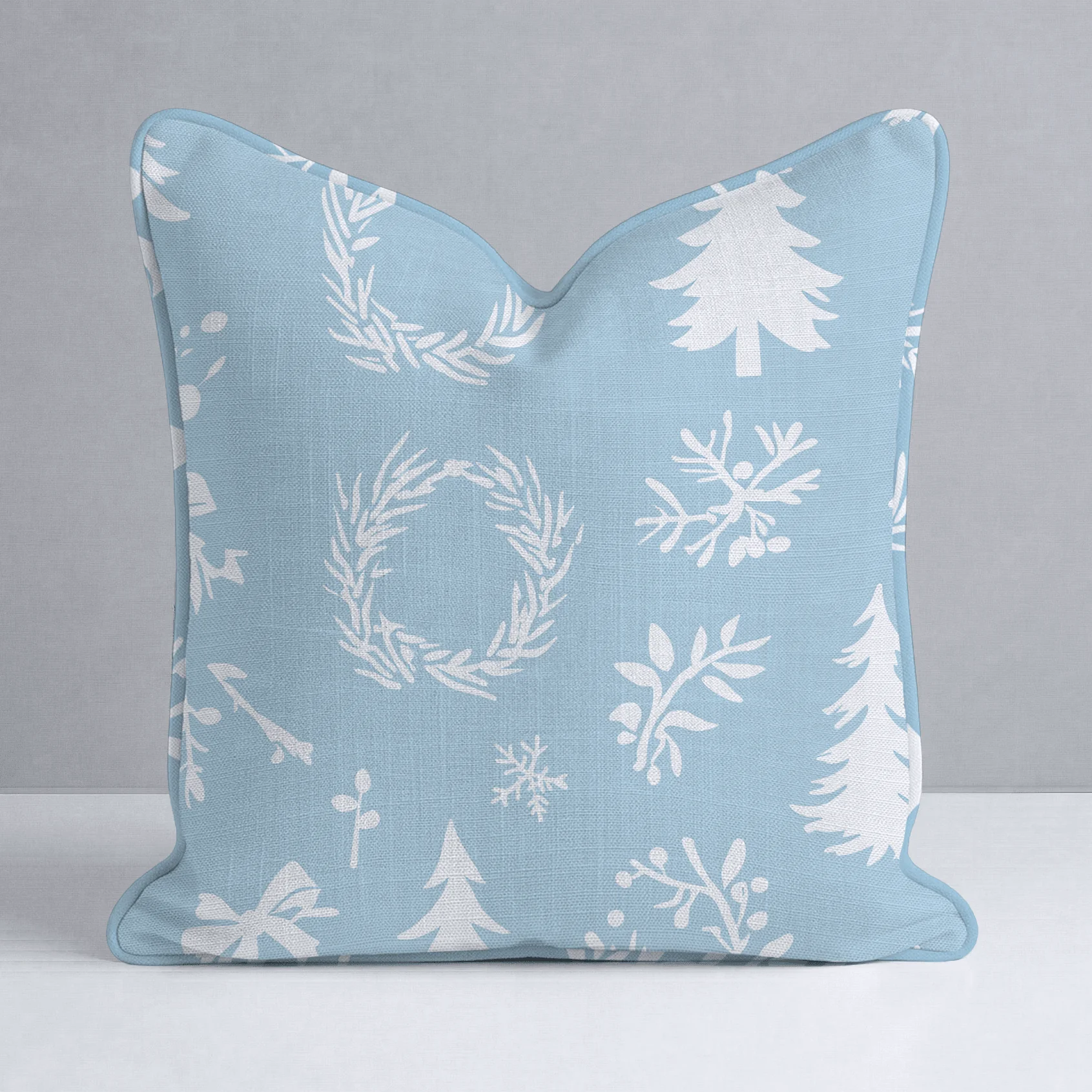 Winter Wreath Throw Pillow - Image 12