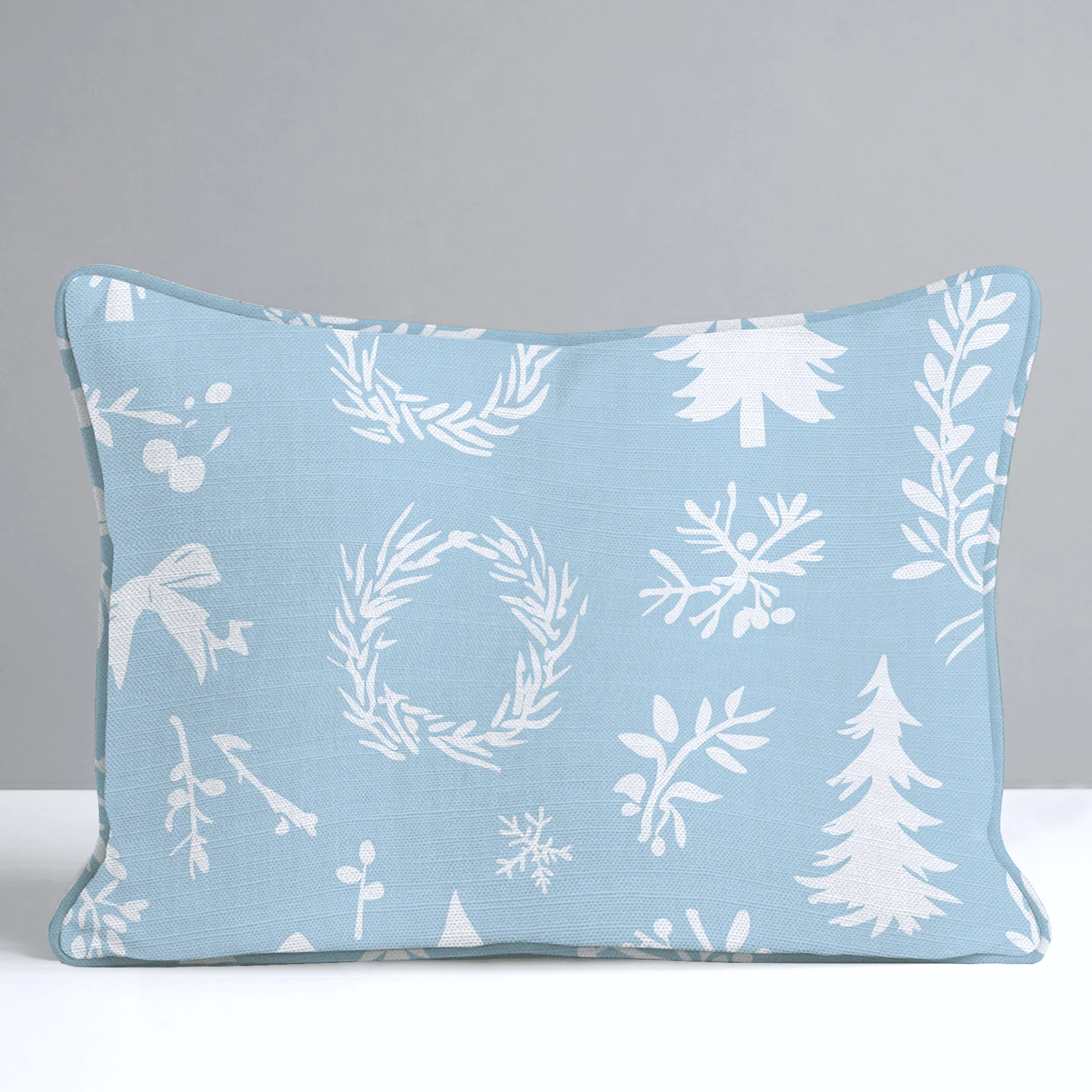 Winter Wreath Throw Pillow - Image 7